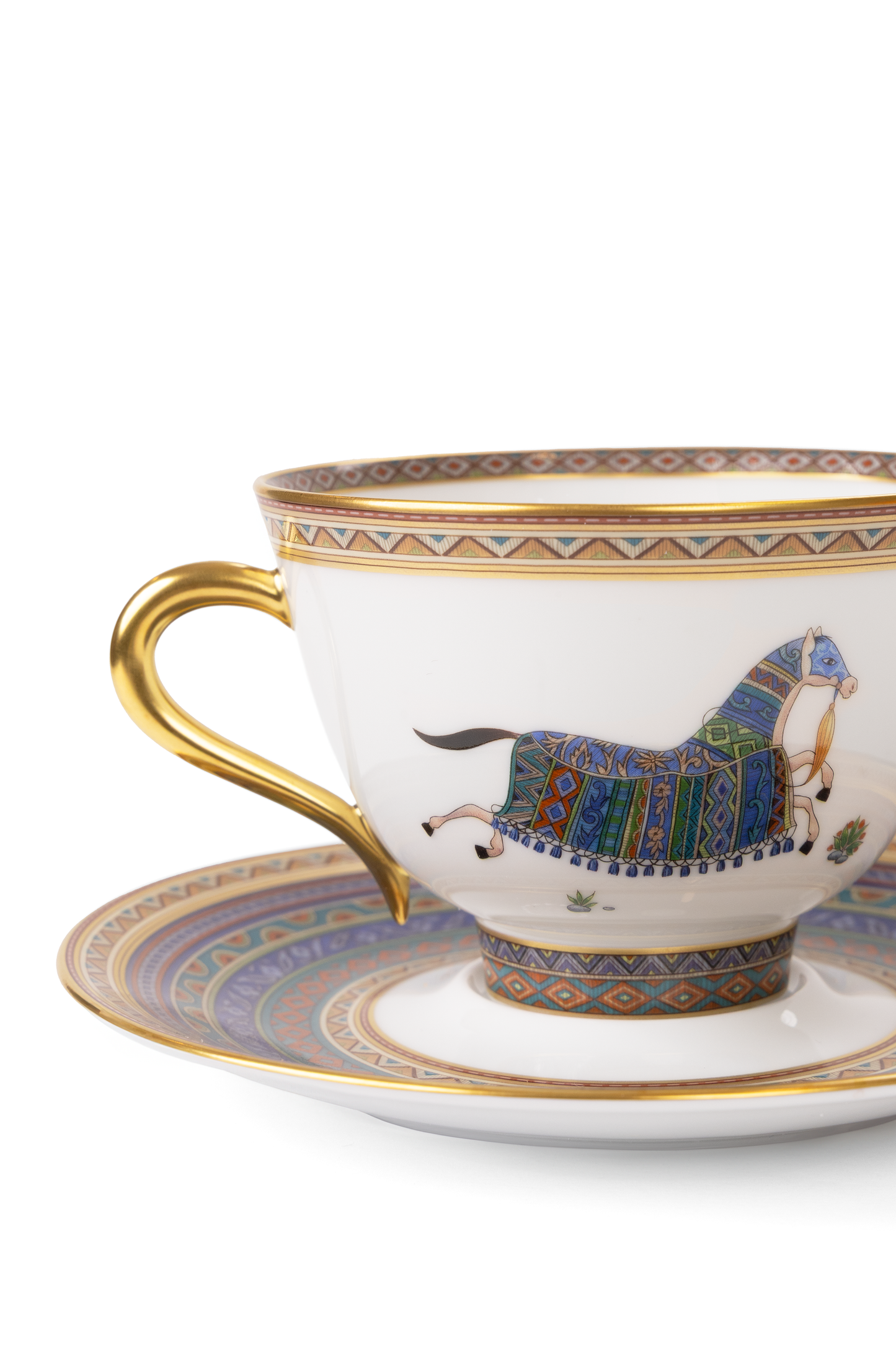 Hermes Cheval d'Orient Tea Cup and Saucer