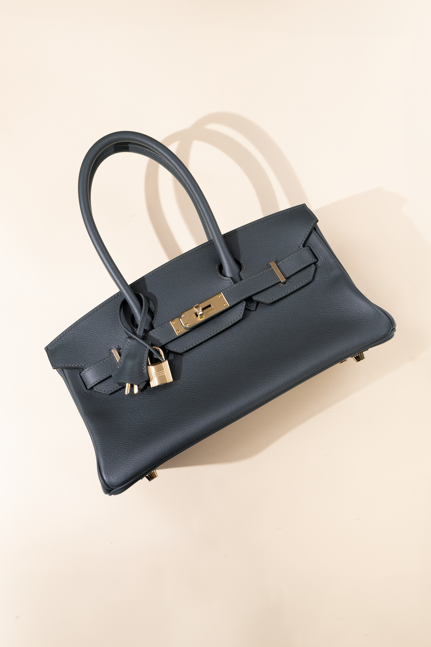 Hermès Birkin Shoulder 29 Evercolor in Vert Mangrove GHW