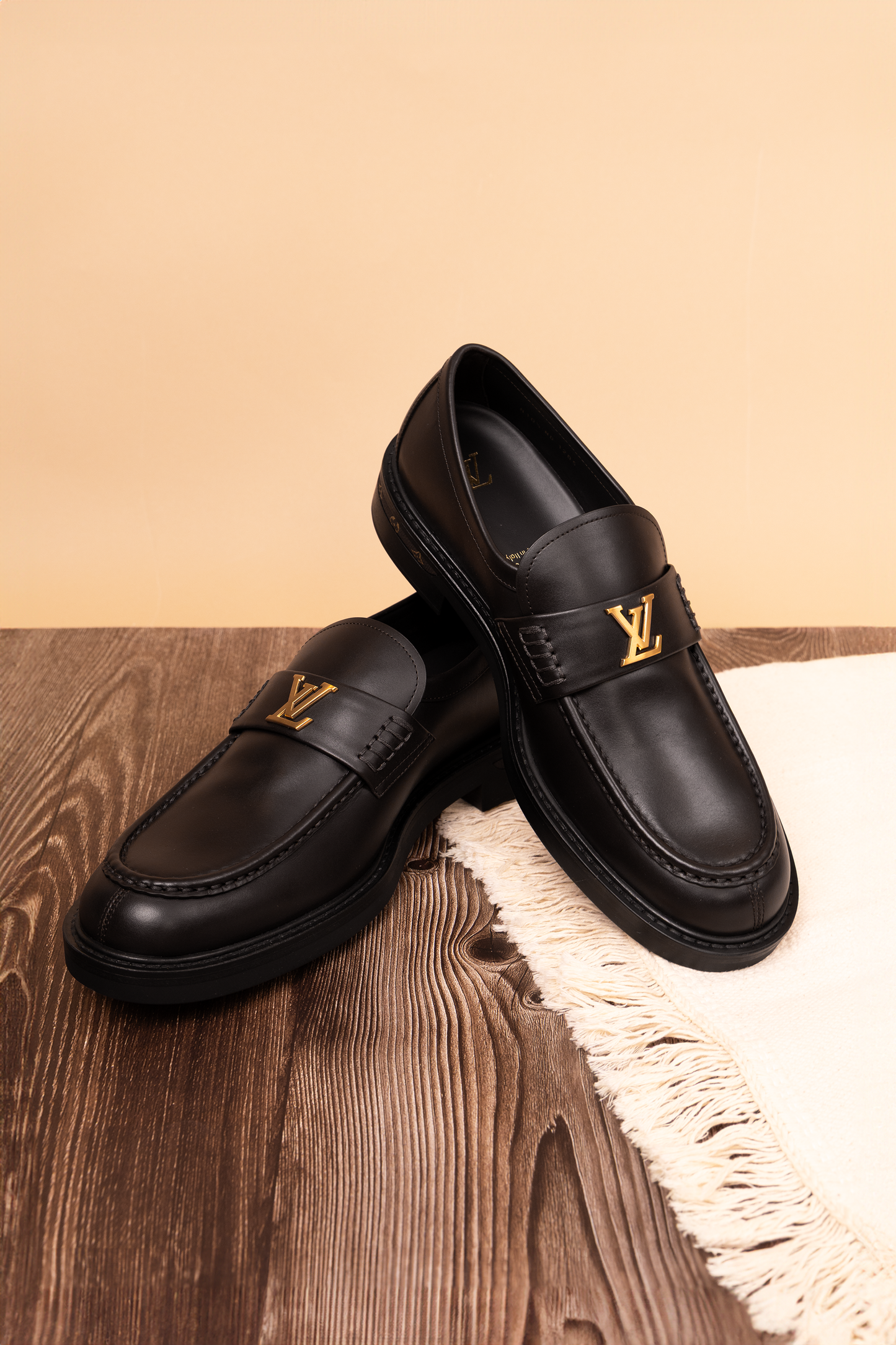 Louis Vuitton Major Loafers in Black