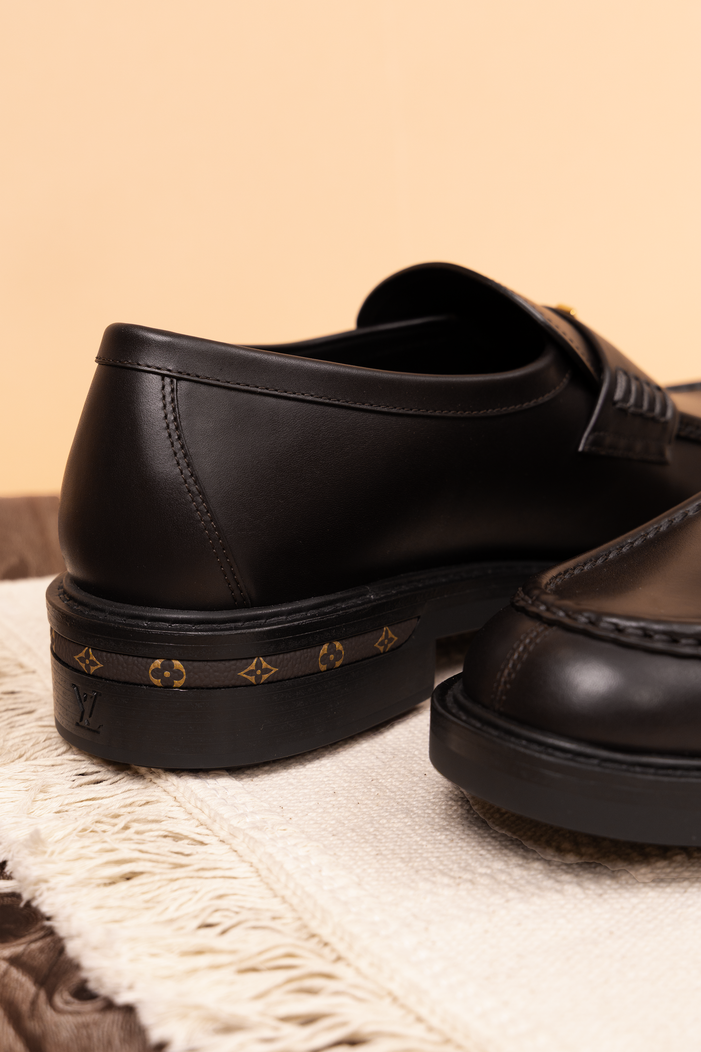 Louis Vuitton Major Loafers in Black