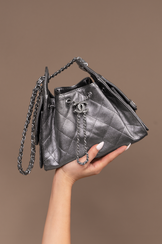 Chanel Mini Hobo Bag in Anthracite