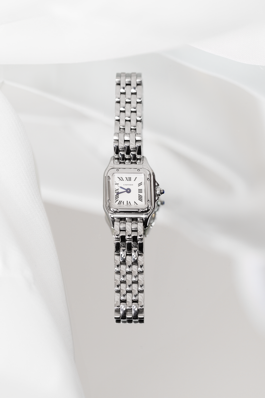 Cartier Panthère de Cartier Mini Watch in Stainless Steel with Silver Dial
