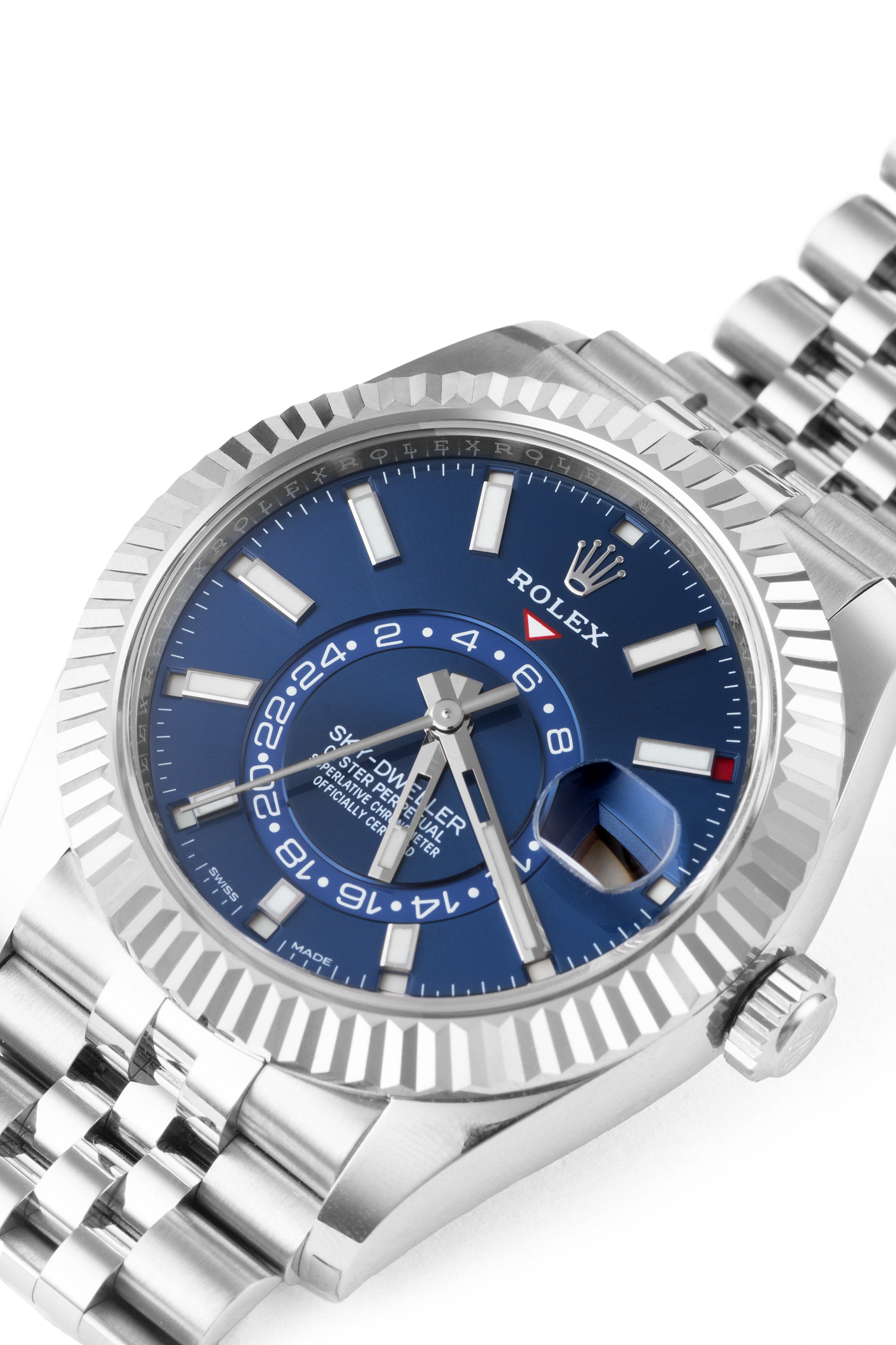 Rolex Sky-Dweller Oyster Watch in 42MM Oystersteel & White Gold
