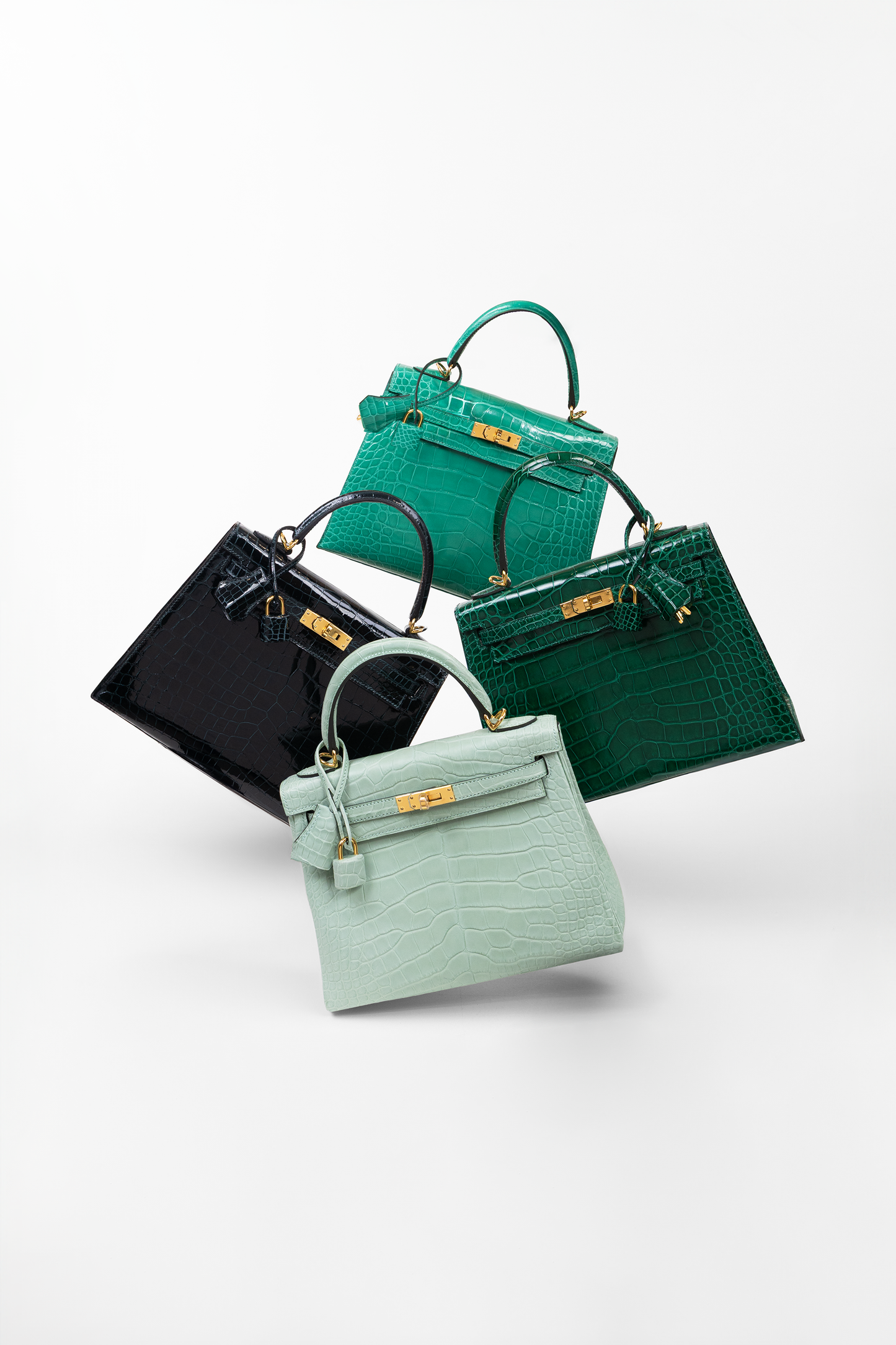 Hermès Kelly 25 Shades of Greens