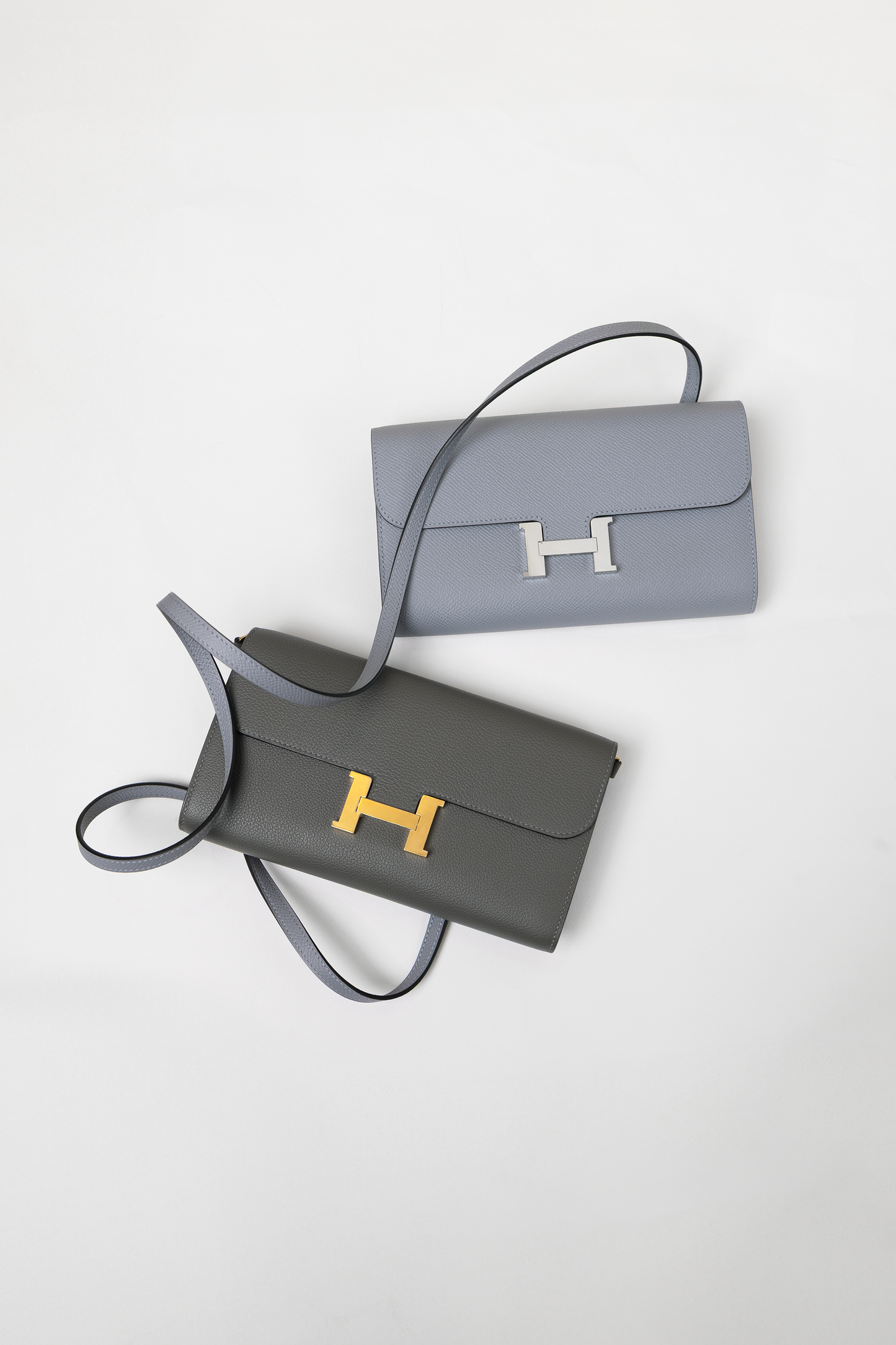 Hermès Constance Wallet To Go in Gris Pantin PHW & Gris Meyer GHW