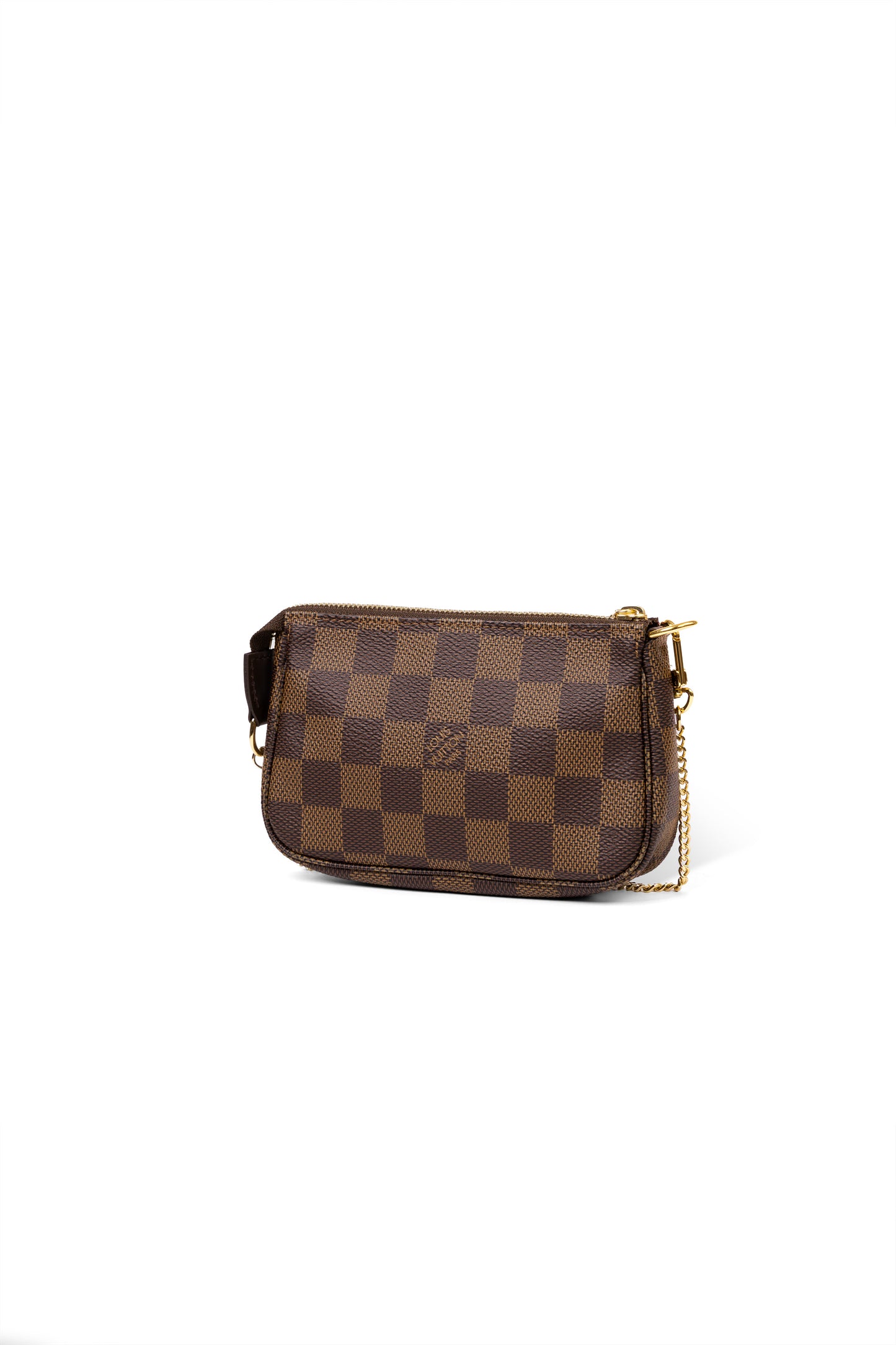 Louis Vuitton Damier Ebene Mini Pochette with Chain
