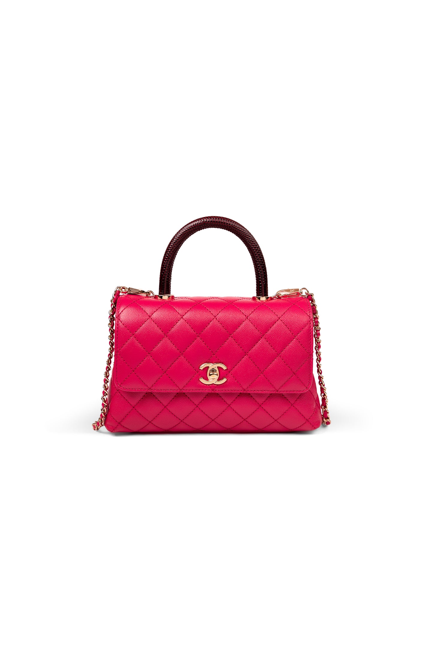 Chanel Raspberry Coco Handle