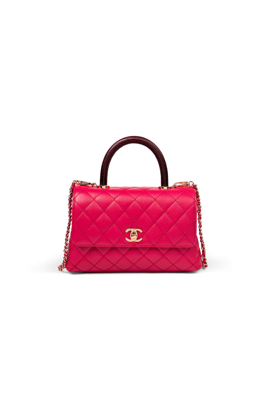 Chanel Raspberry Coco Handle
