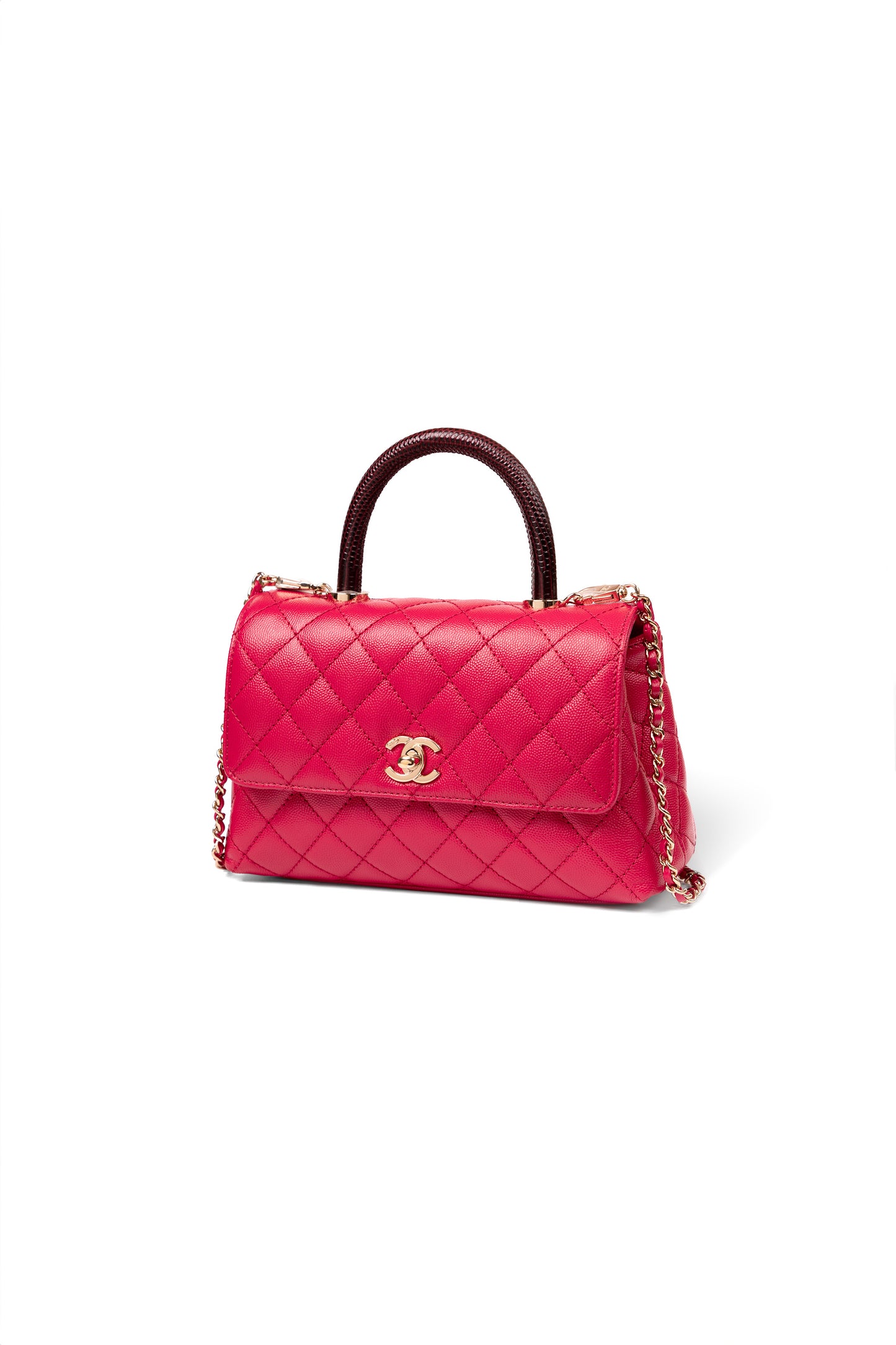 Chanel Raspberry Coco Handle