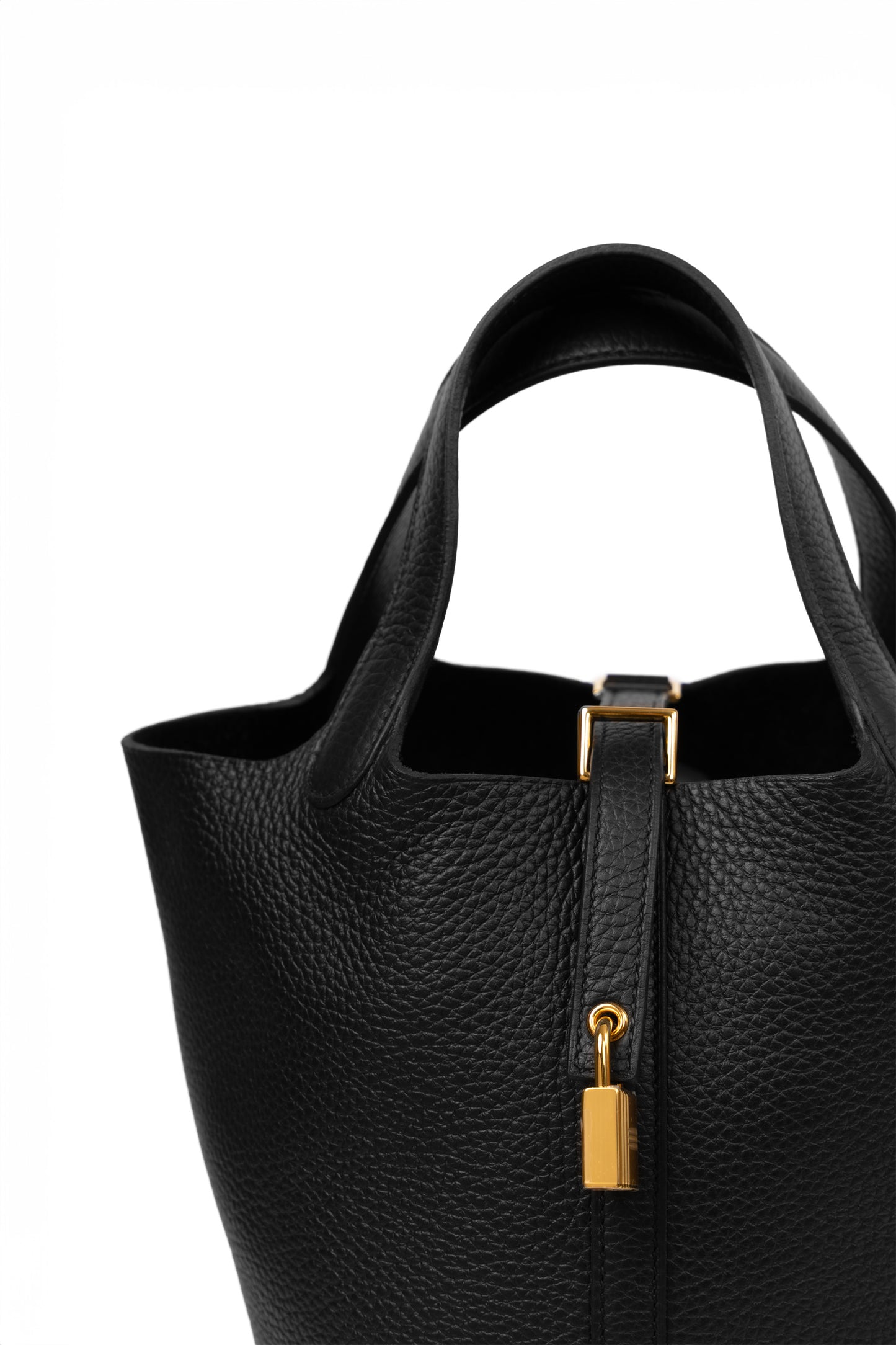 Hermes Picotin 18 in Black with Gold Hardware