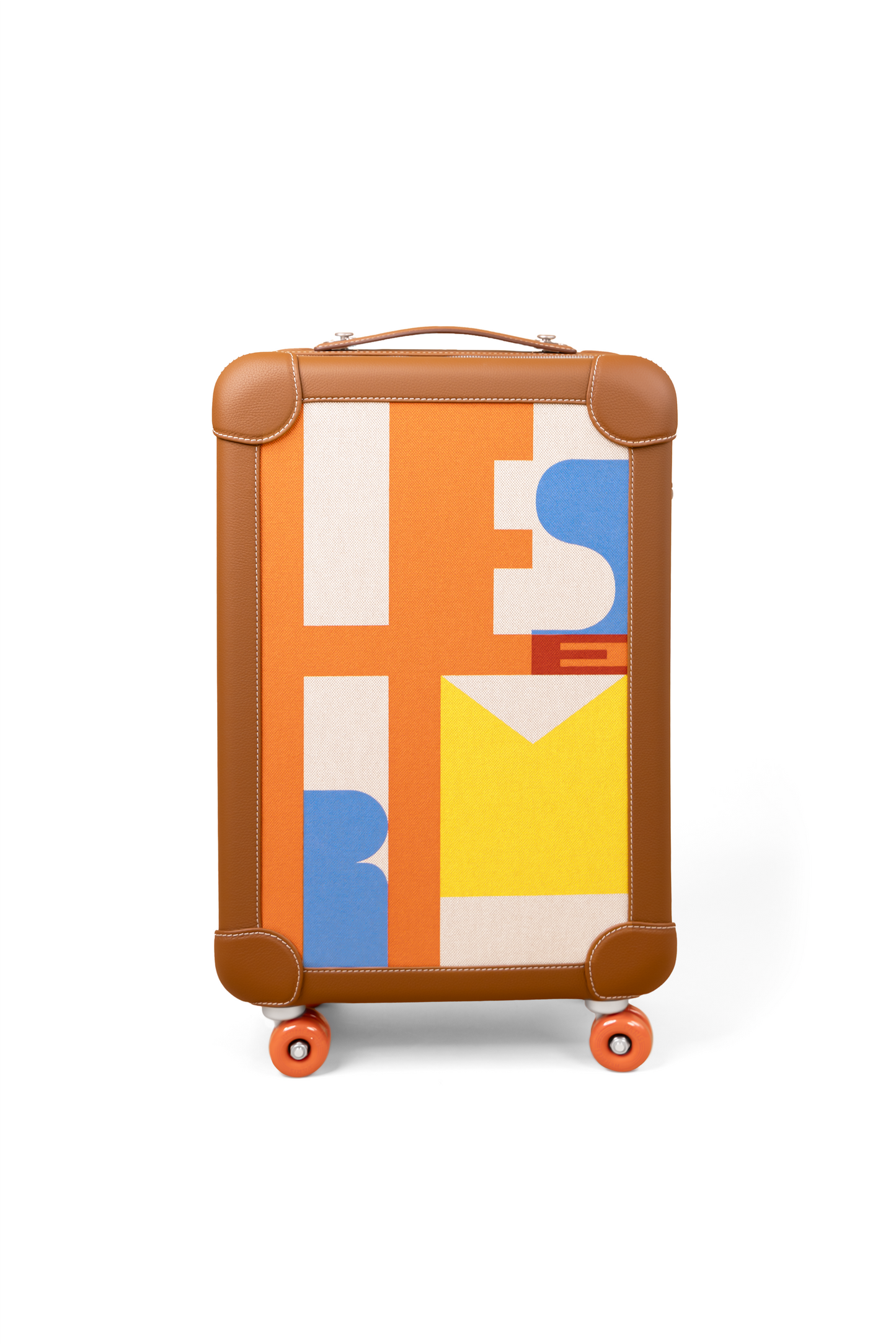 Hermes R.M.S Suitcase in Gold Multicolor