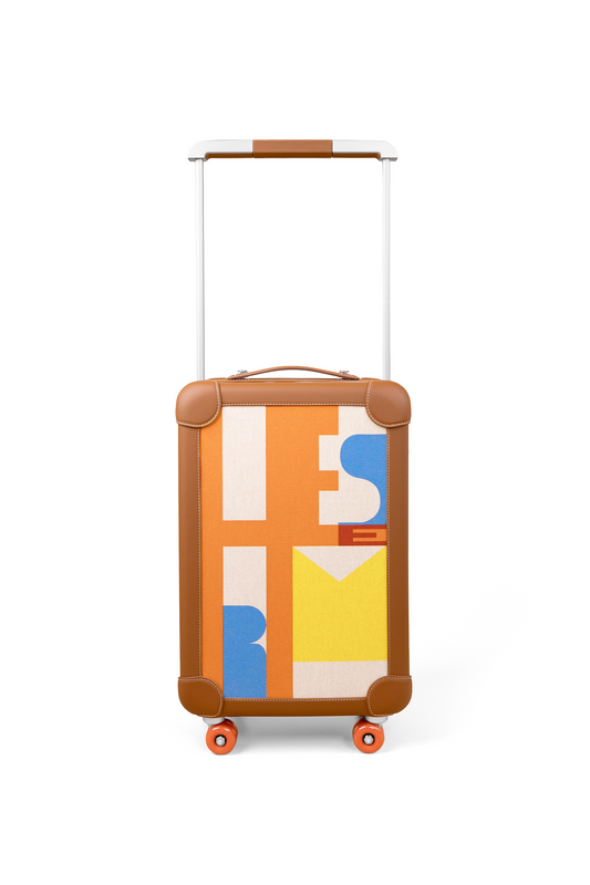 Hermes R.M.S Suitcase in Gold Multicolor