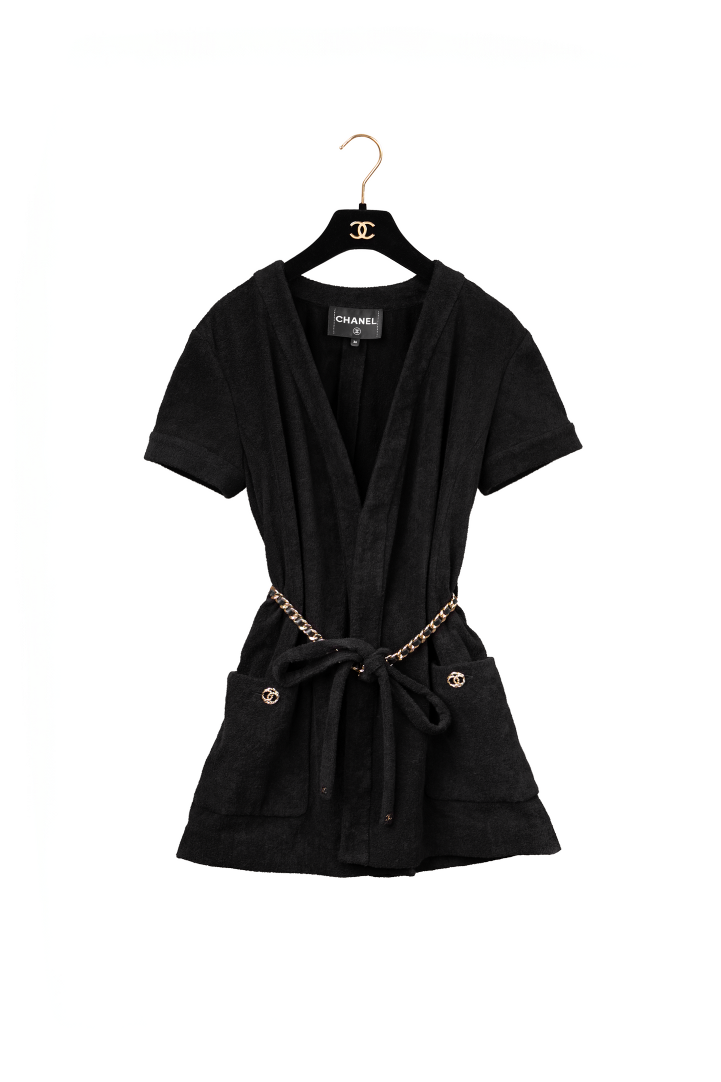 Chanel Black Beach Cover Up