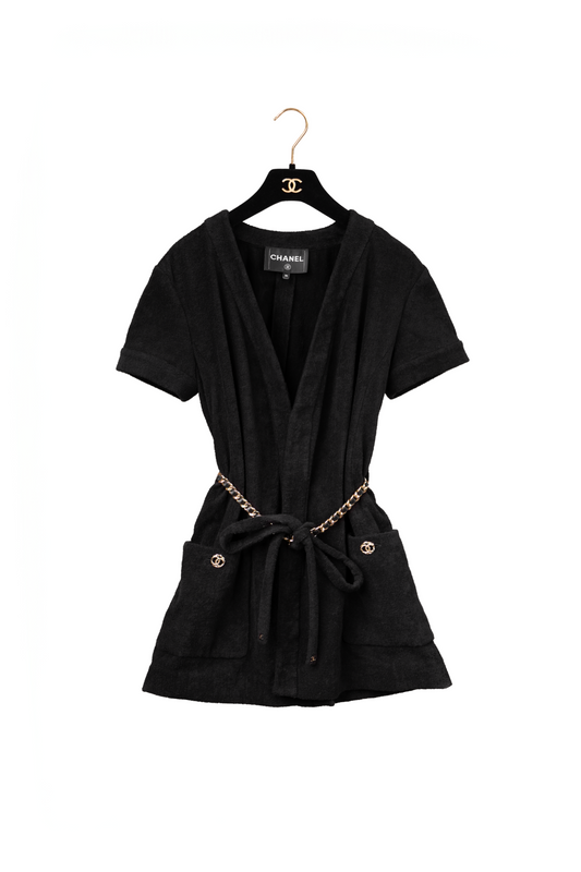 Chanel Black Beach Cover Up
