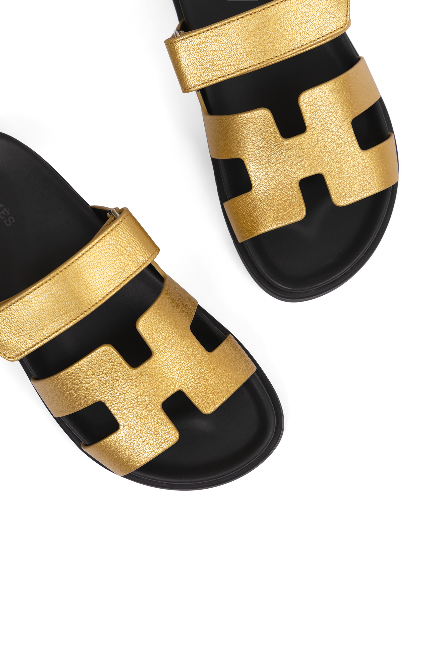Hermes Chypre Sandals in Dore