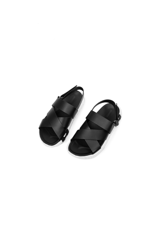 Hermes Black Electric Sandals