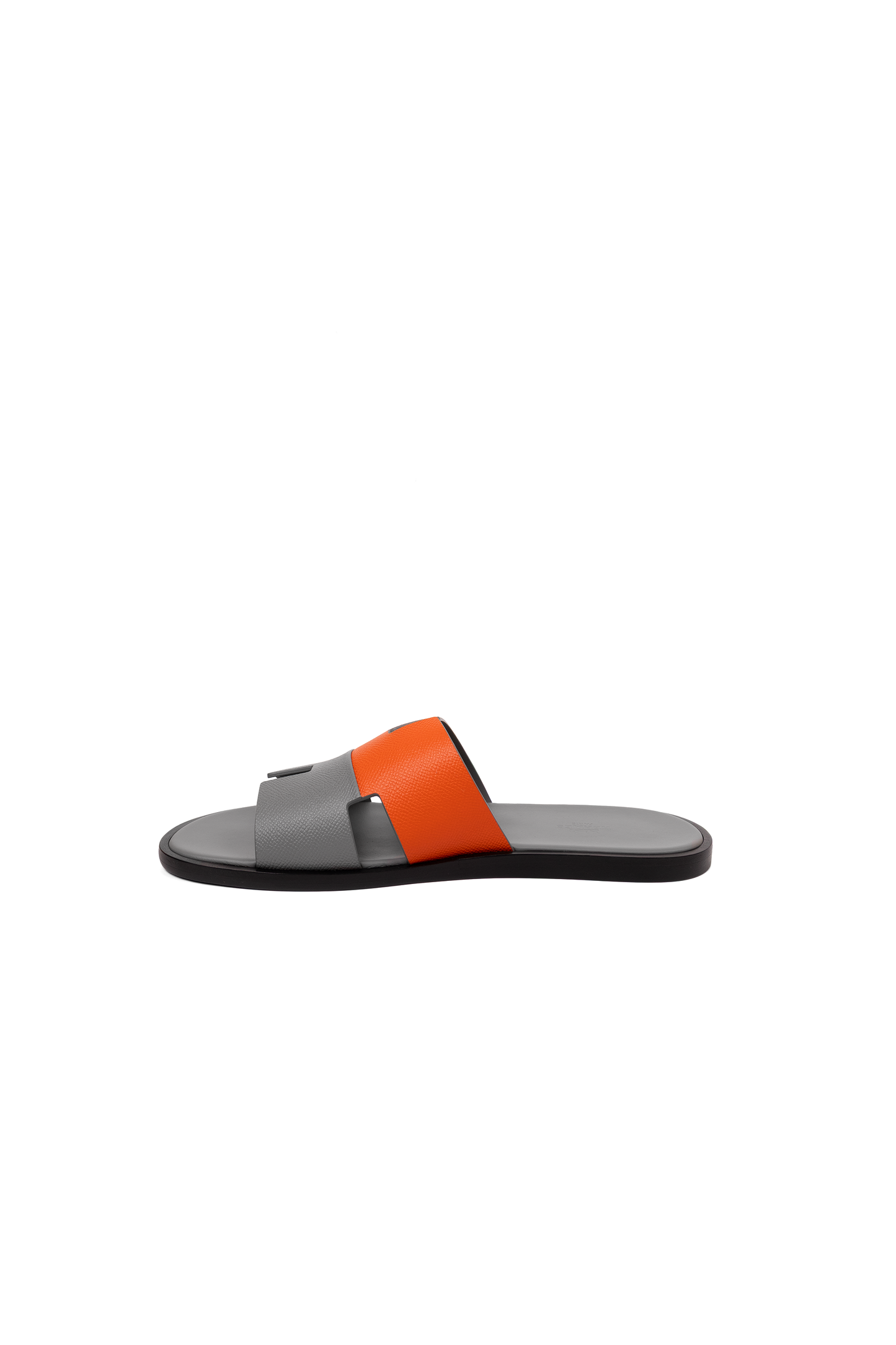 Hermes Izmir Sandals in Orange and Gray