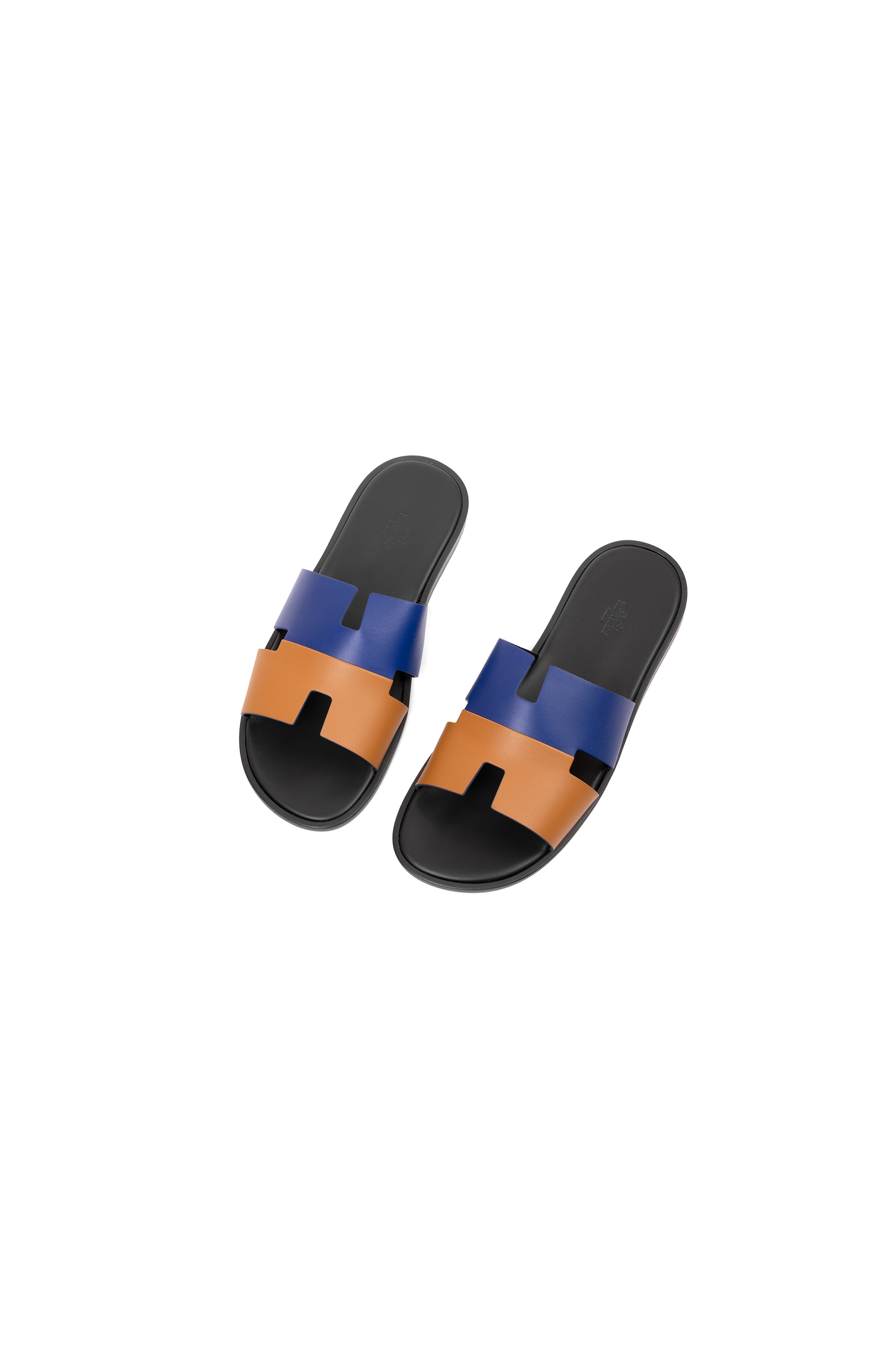 Hermes Izmir Gold and Blue Sandals