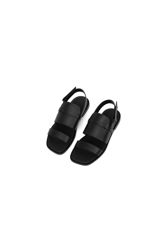 Hermes Giacomo Black Sandals