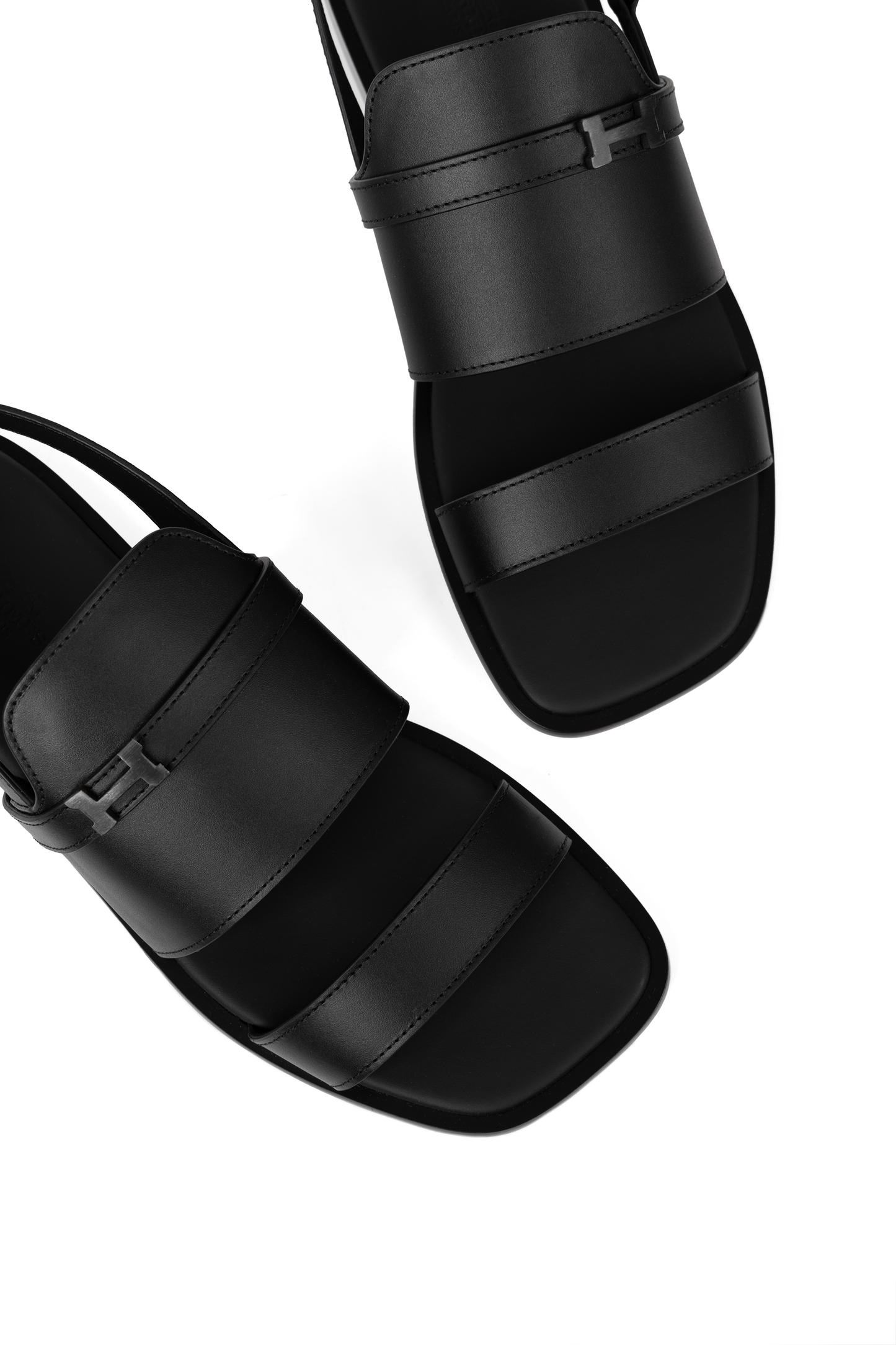 Hermes Giacomo Black Sandals