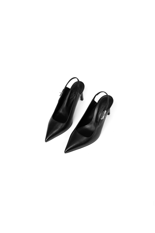 Hermes Lock Black Heels