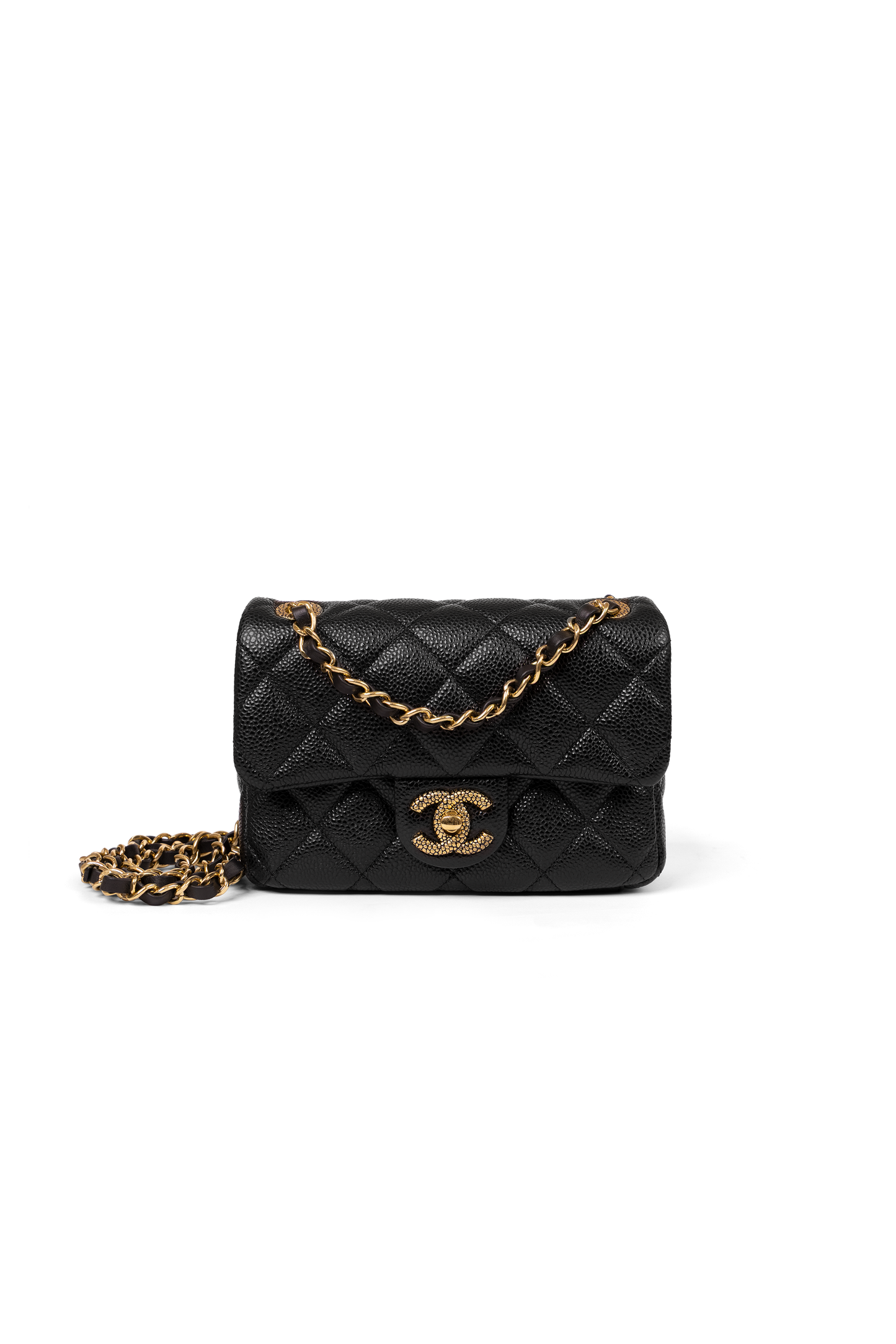 Chanel Caviar Flap Bag with Double Chain