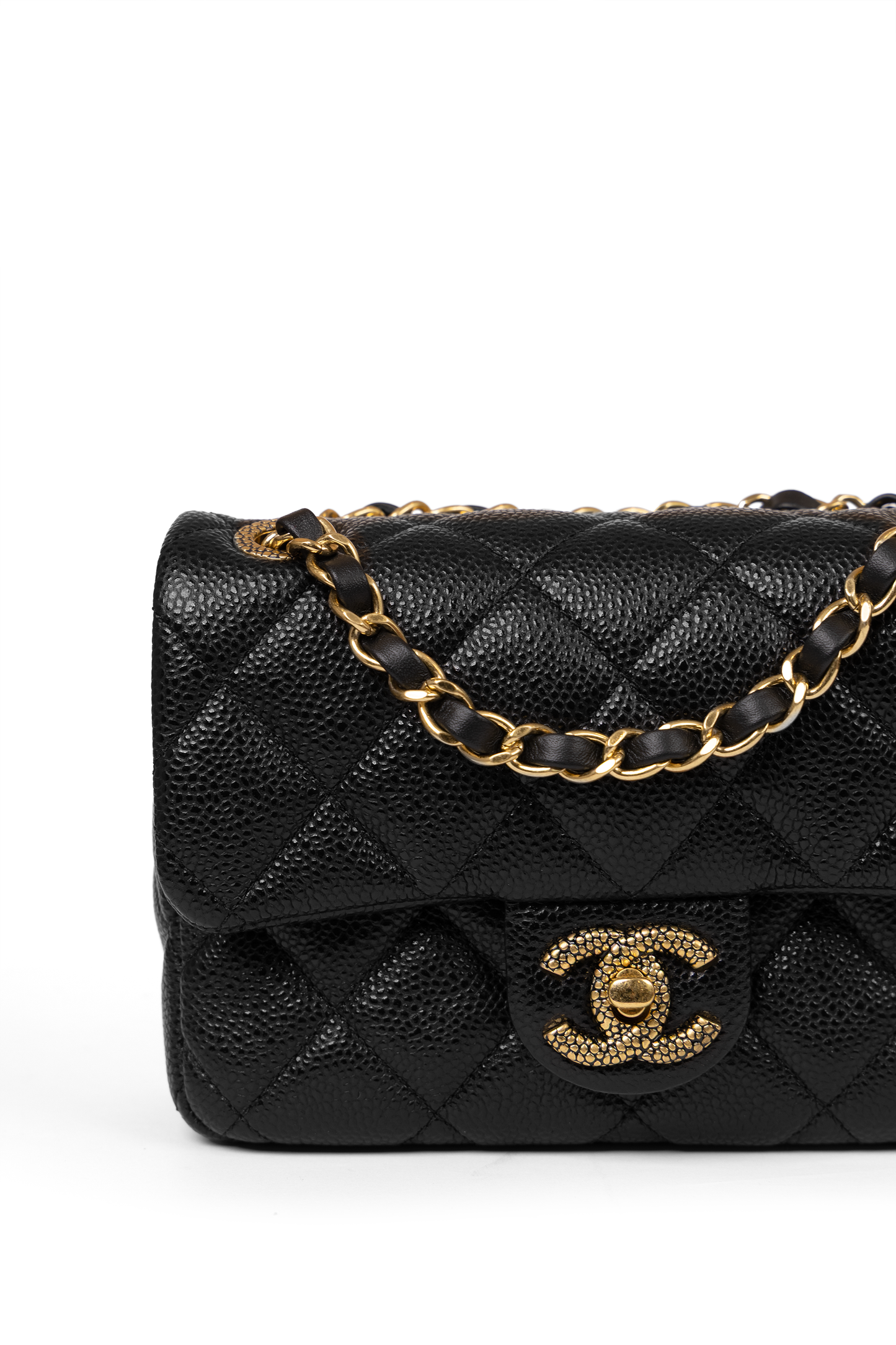 Chanel Caviar Flap Bag with Double Chain