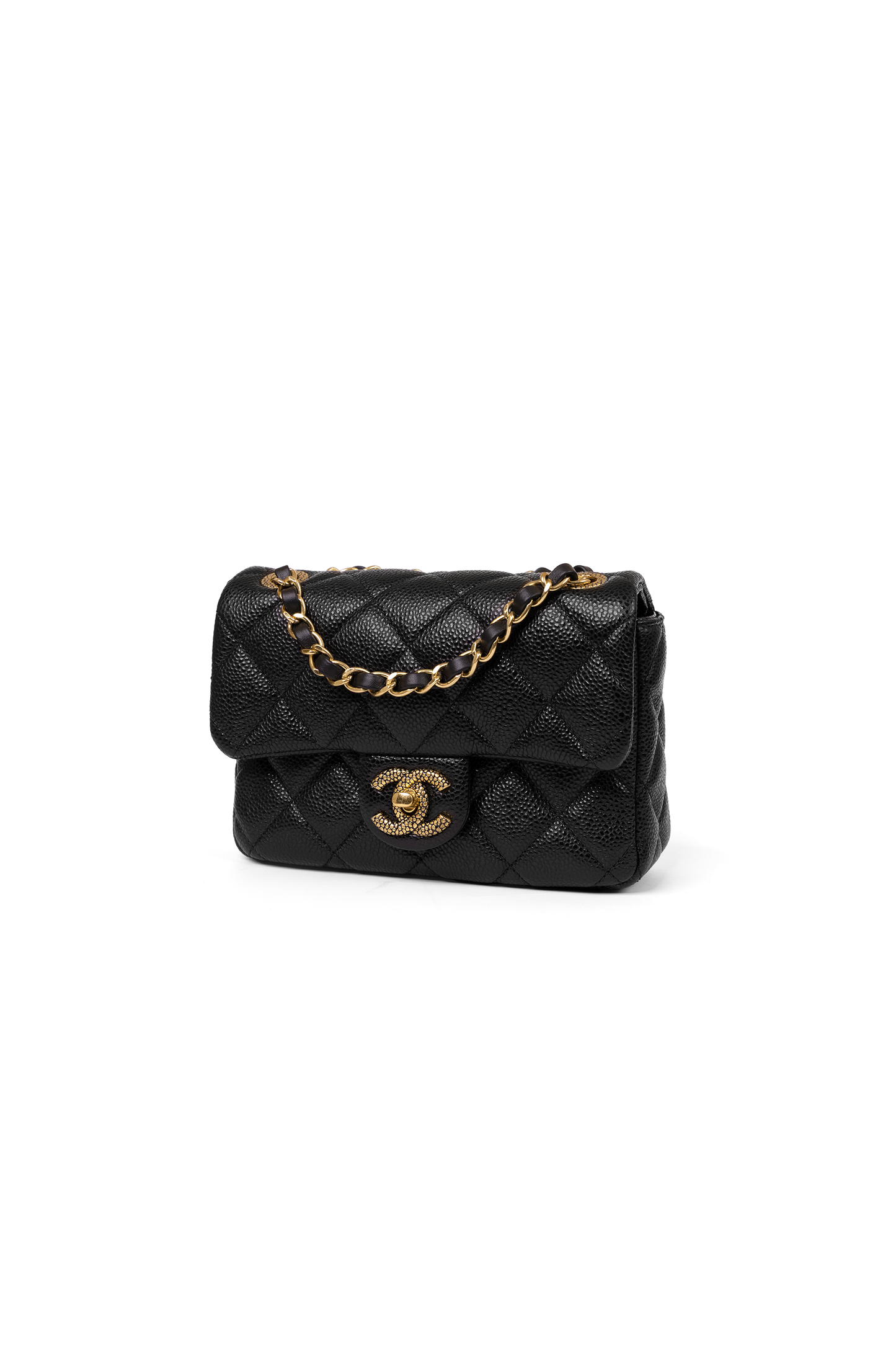 Chanel Caviar Flap Bag with Double Chain