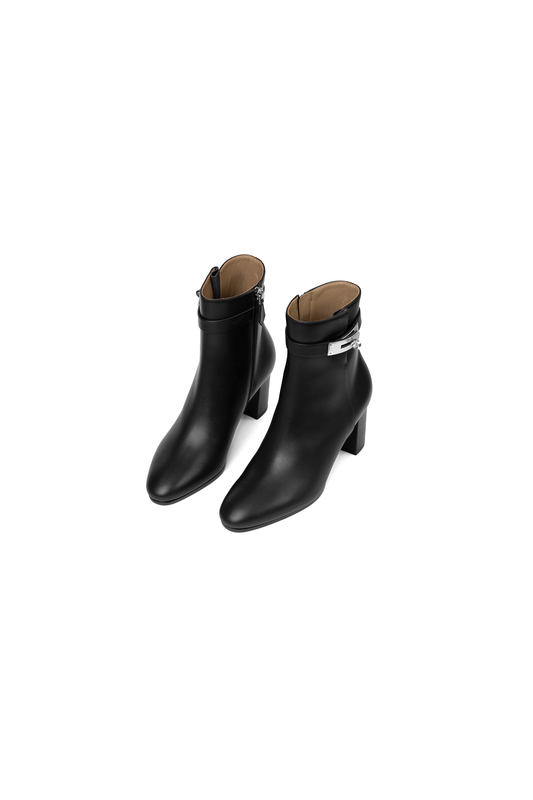 Hermes Lock Black Boots