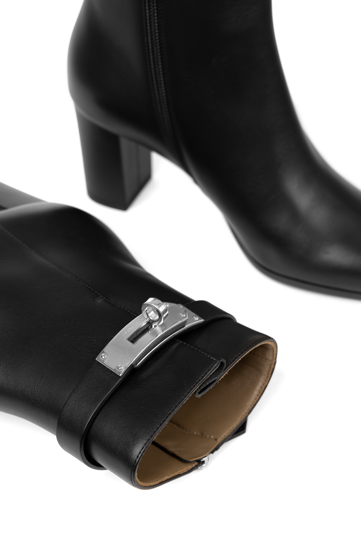 Hermes Lock Black Boots