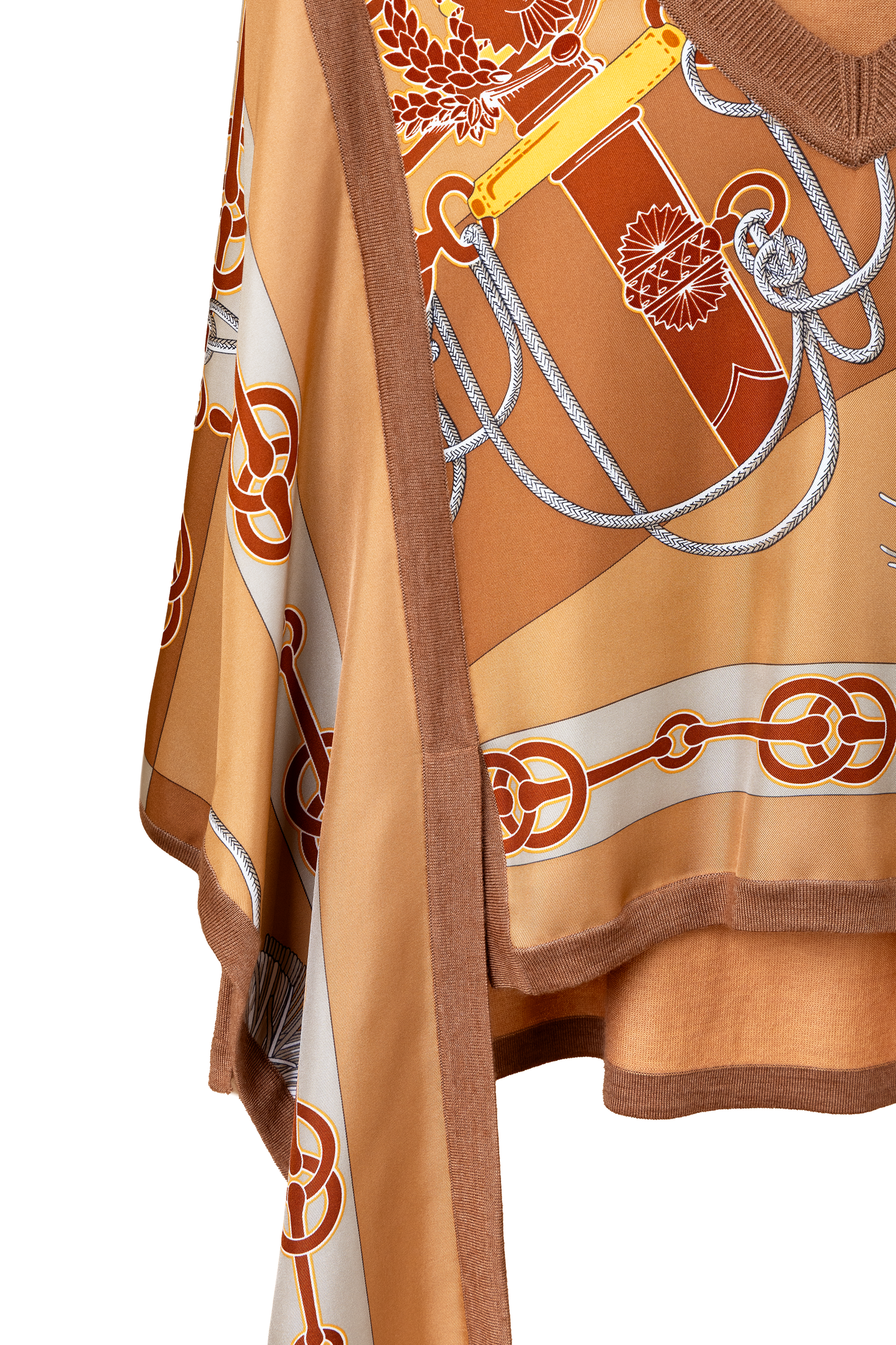 Hermes Silk Knit Scarf Top
