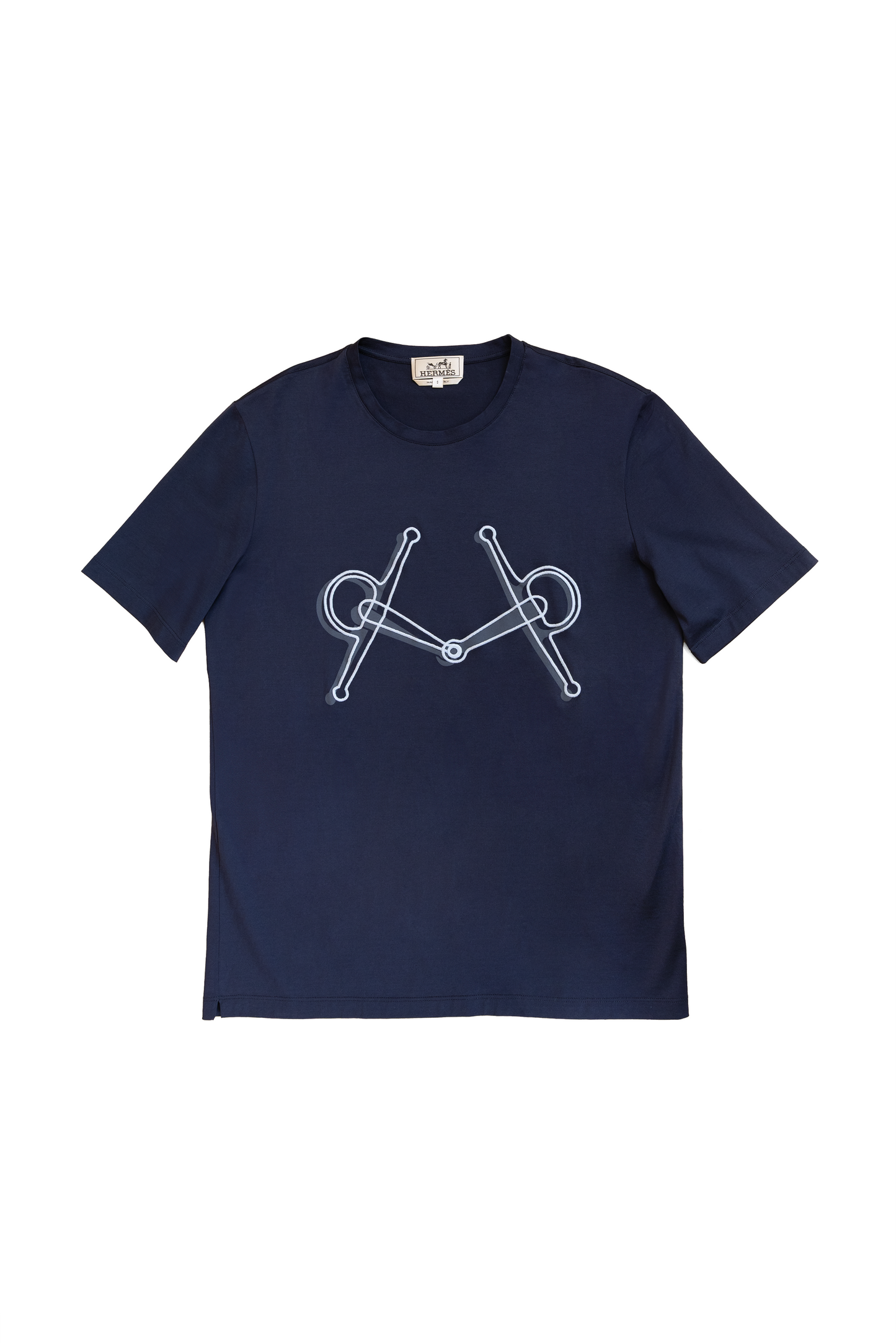 Hermes Navy Blue Mors Tee