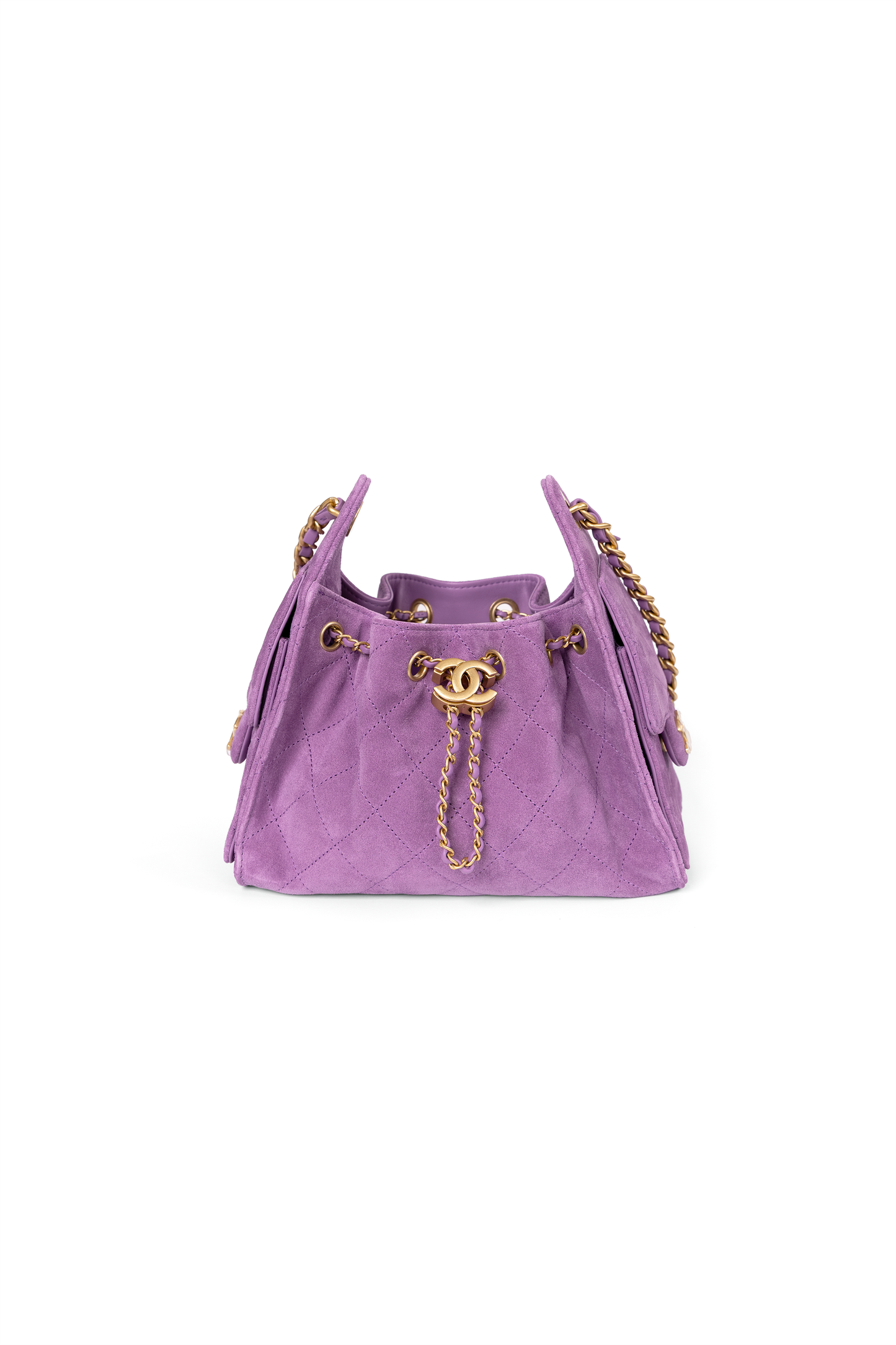 Chanel 25 Mini in Purple Suede