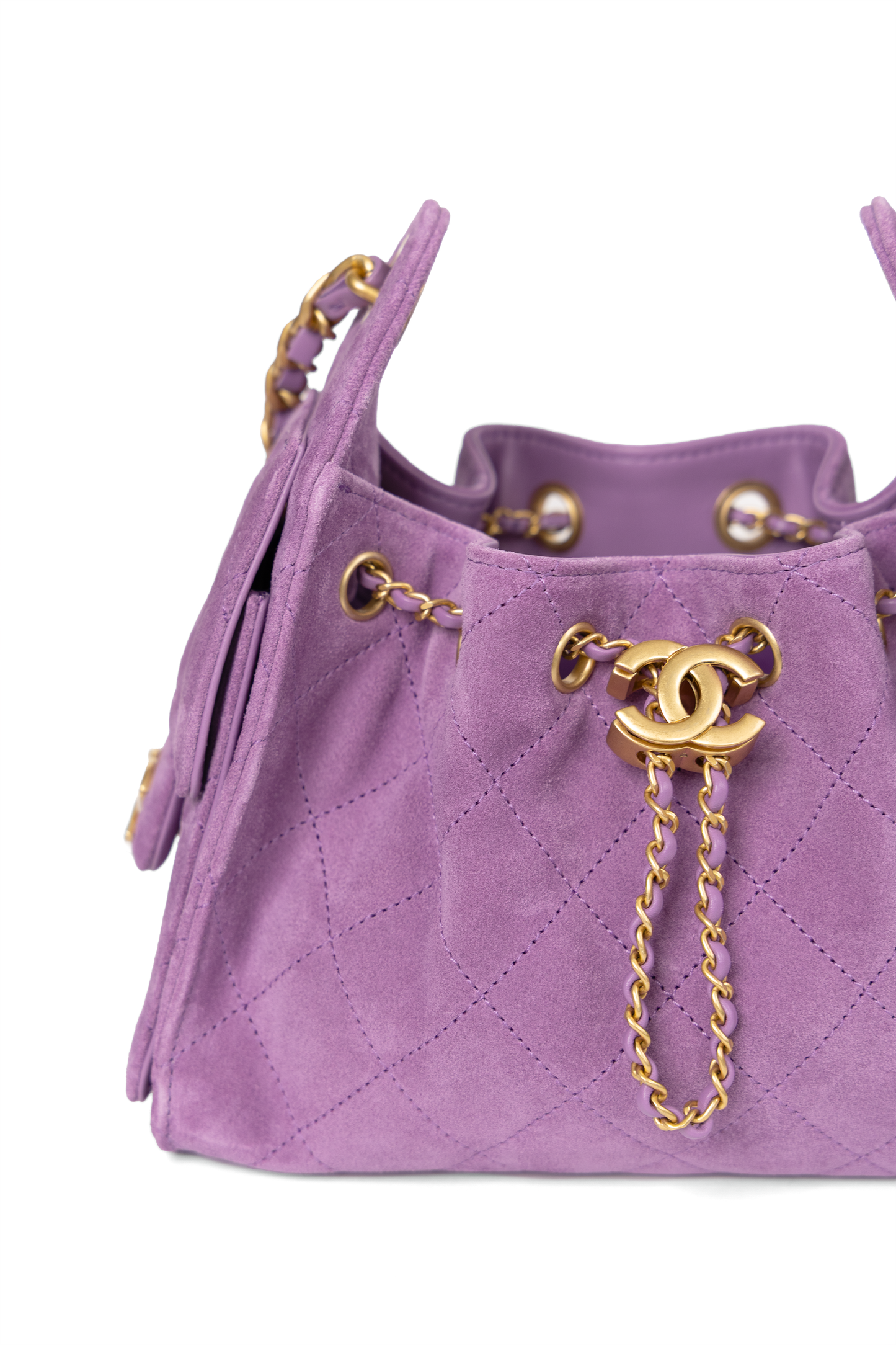 Chanel 25 Mini in Purple Suede