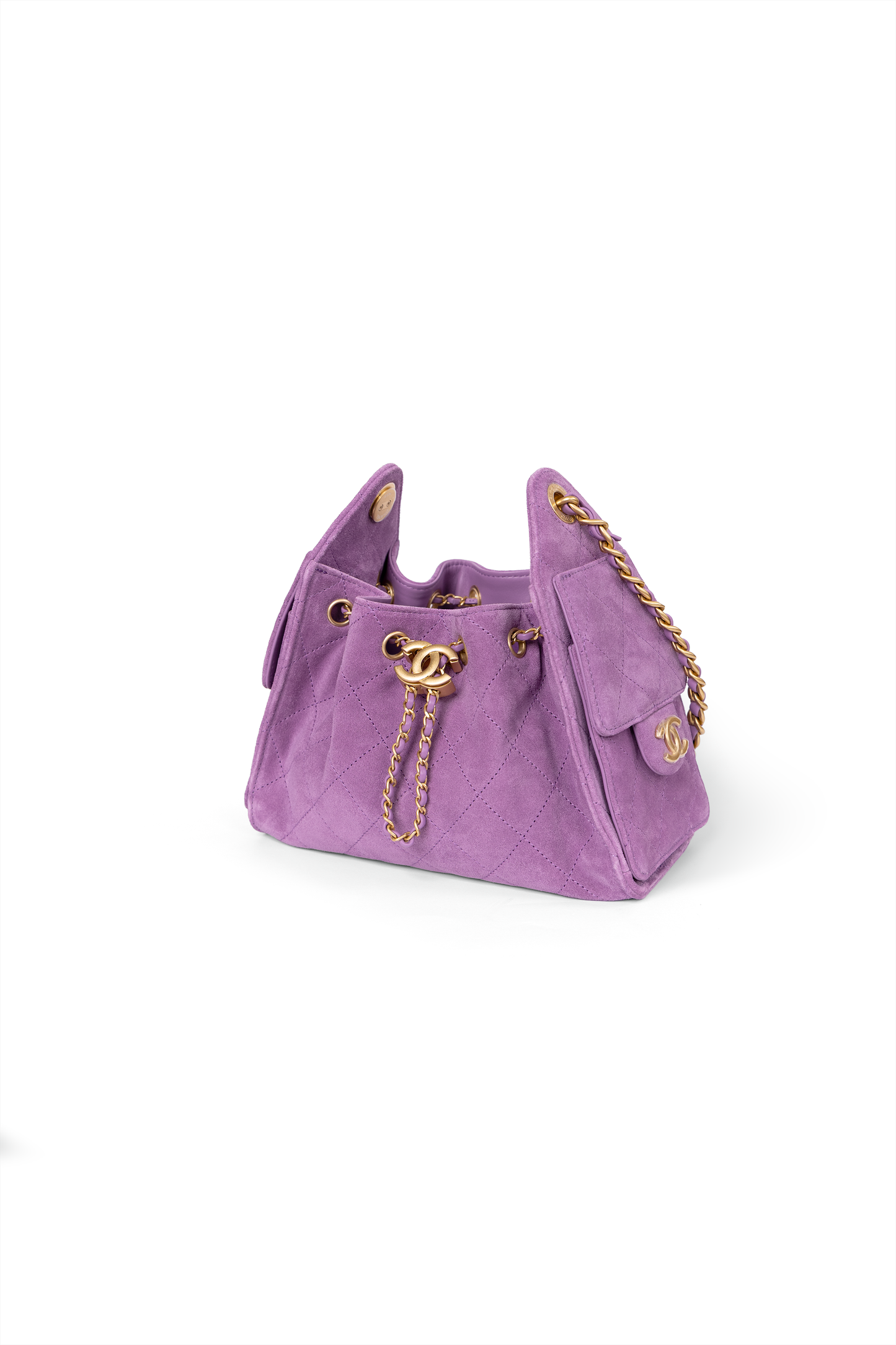 Chanel 25 Mini in Purple Suede