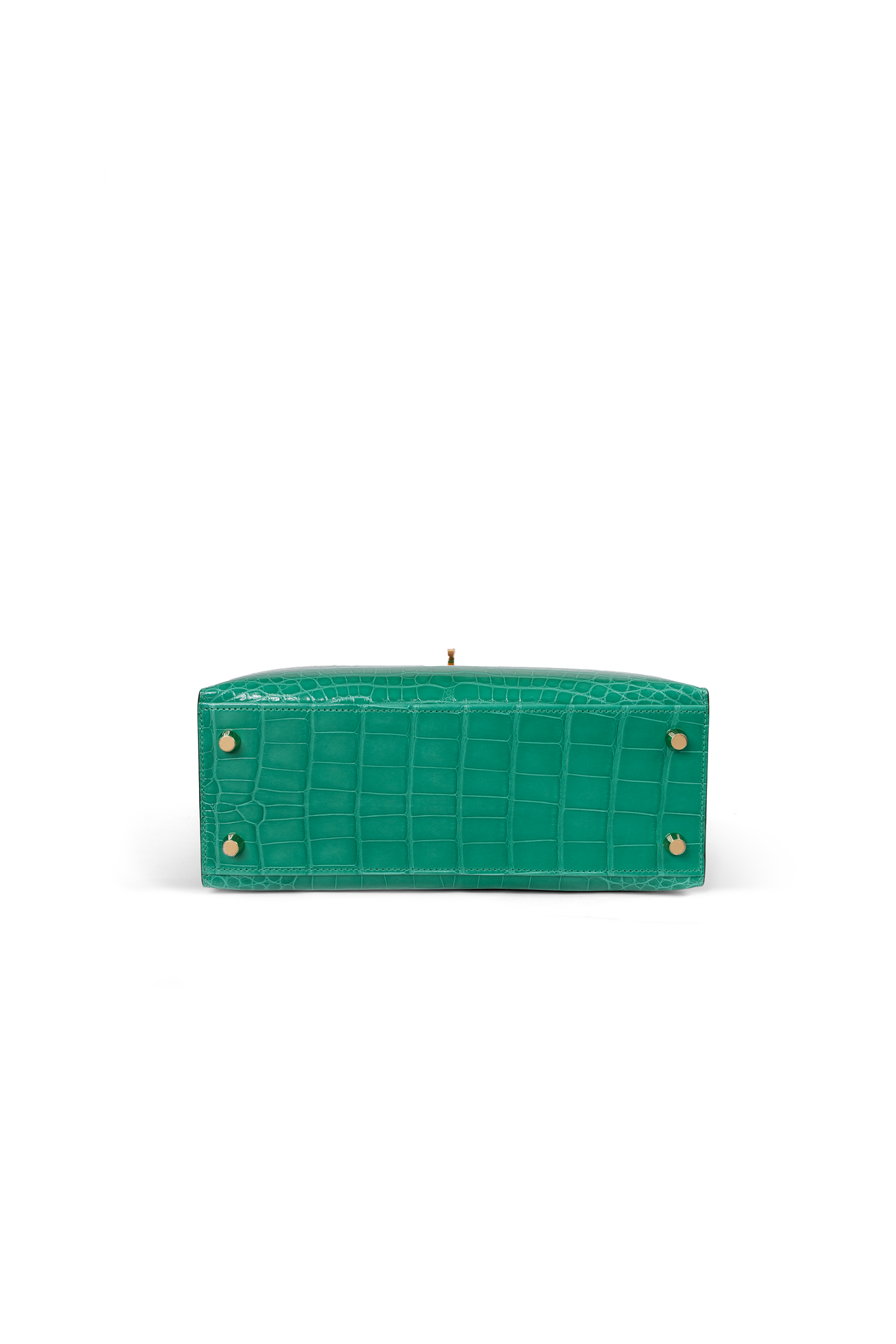 Hermes Kelly 25 Alligator in Vert Jade with Gold Hardware