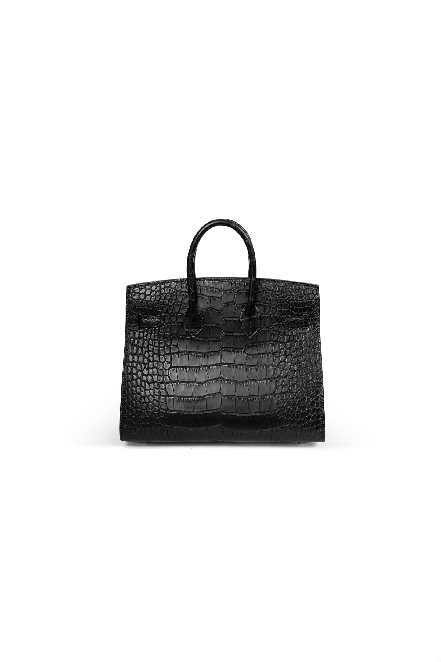 Hermes Birkin 20 Lizard in Black with Silver Hardware