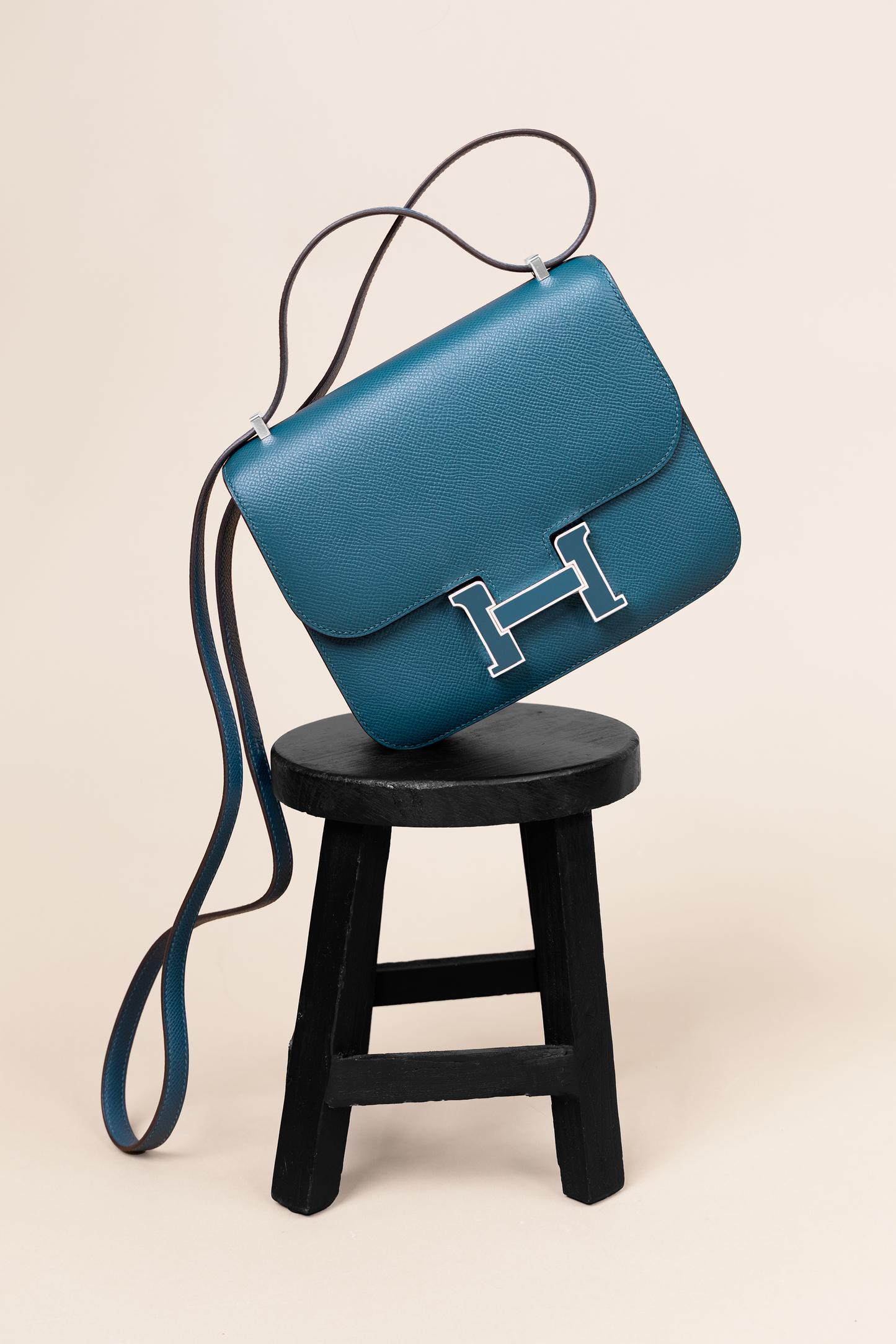 Hermès Mini Constance Epsom in Vert Bosphore PHW