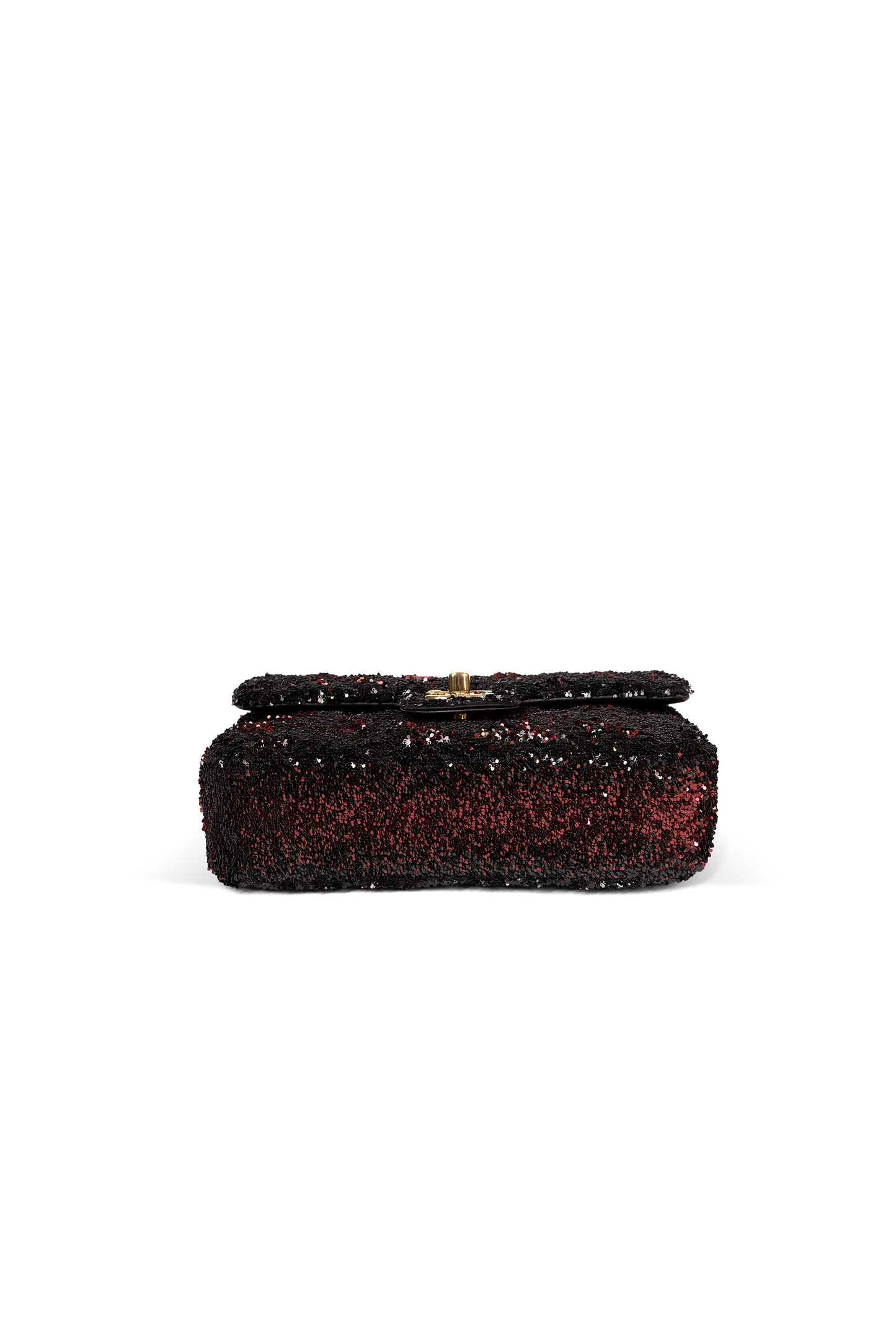 Chanel Black and Red Sequin Flap Bag