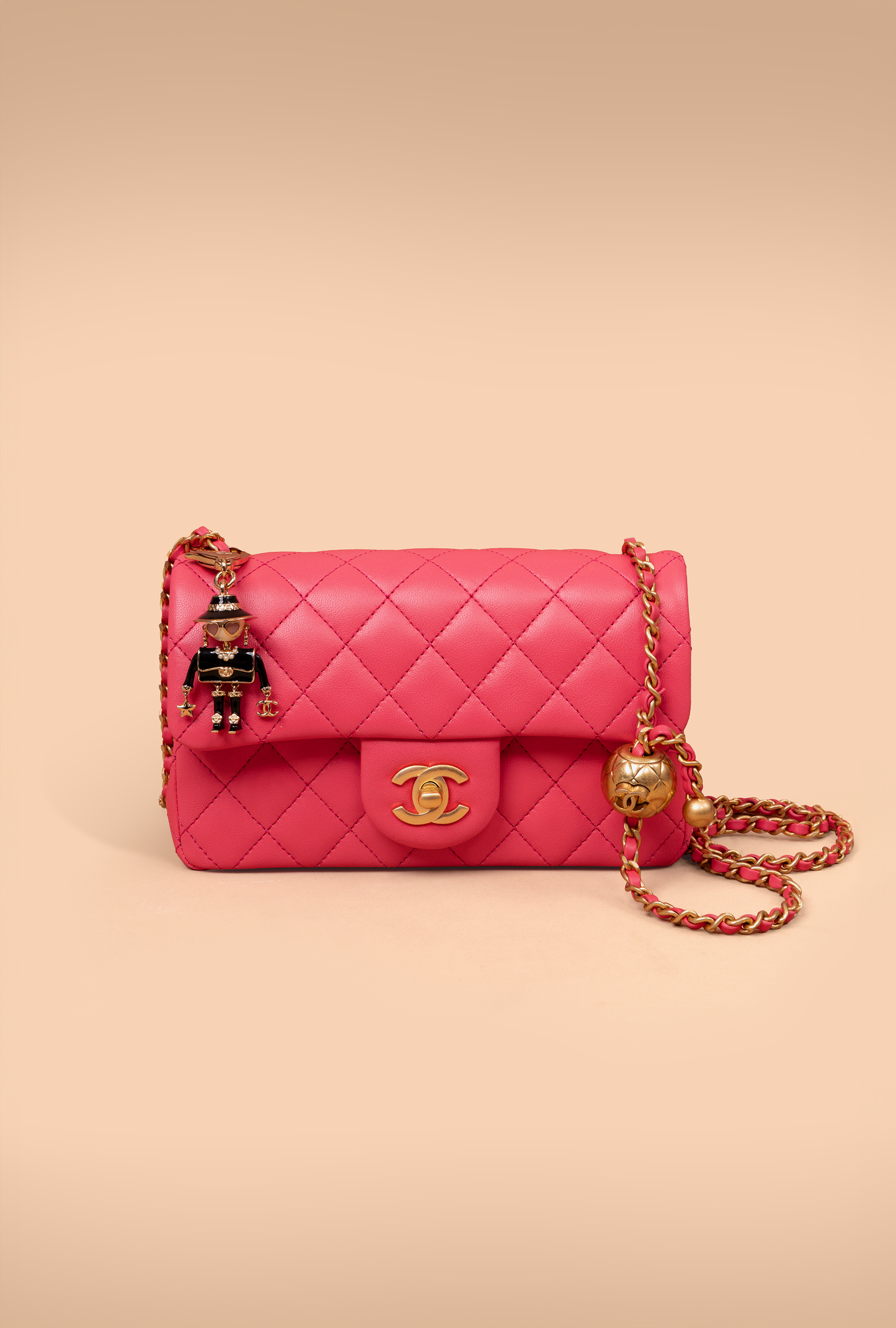 Chanel Mini Fuchsia Flap Bag
