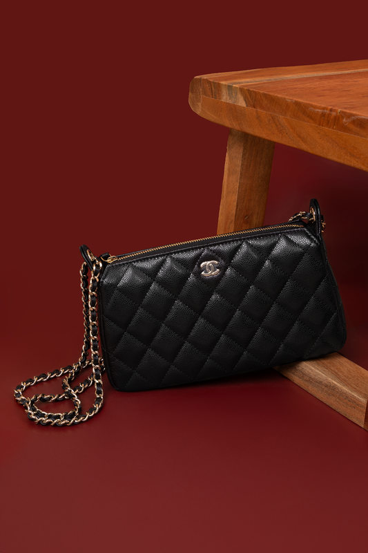 Chanel Black Caviar Wallet on Chain