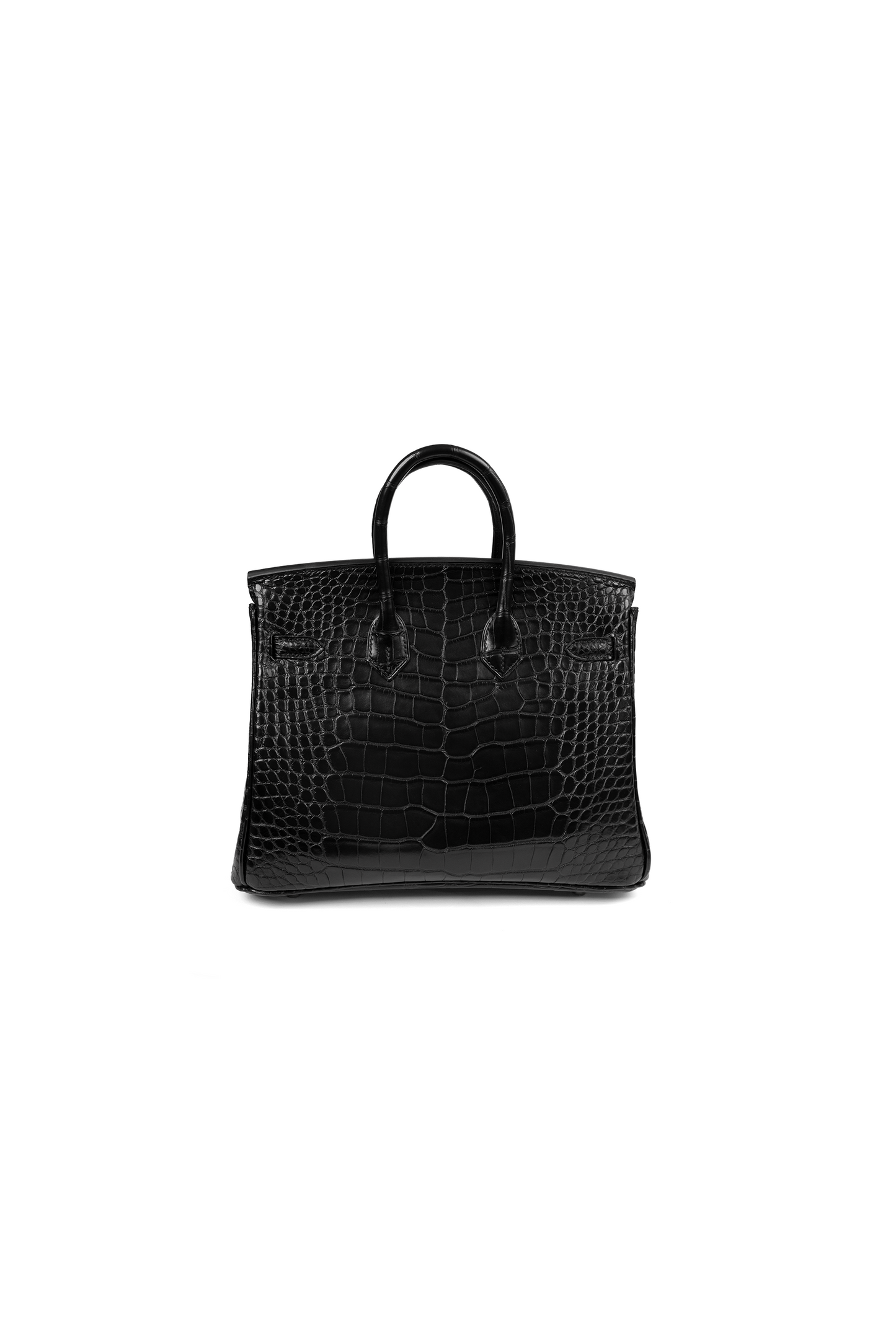 Hermes Birkin 25 Matte Alligator in Black with Gold Hardware