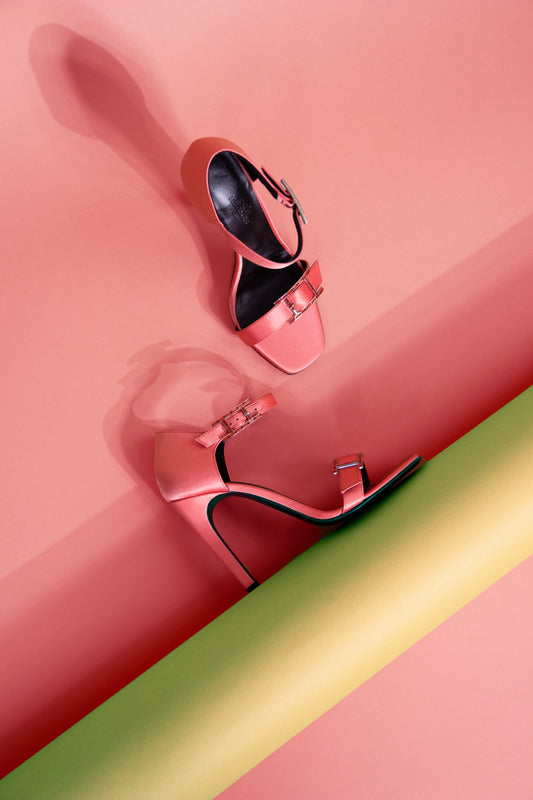 Hermès Judy 105 Sandals in Rose Pêche