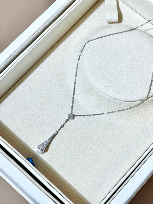 Marli Cleo Teardrop Diamond Necklace