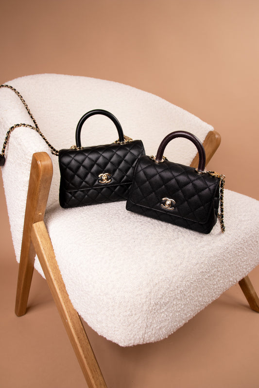 Chanel Mini & Small Black Coco Handle Bags