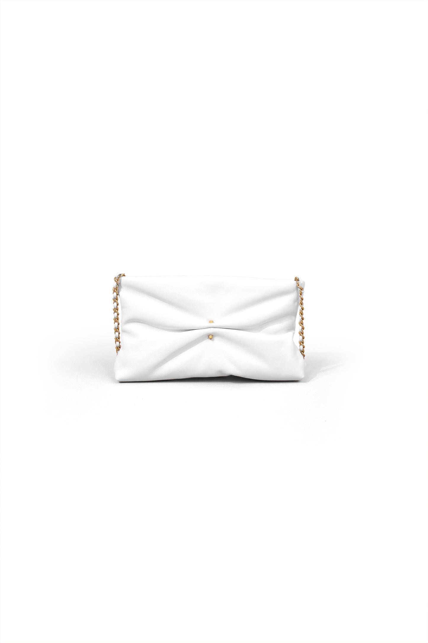Chanel White Pearl Clutch