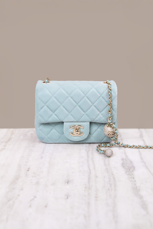 Chanel Mini Blue Flap Bag
