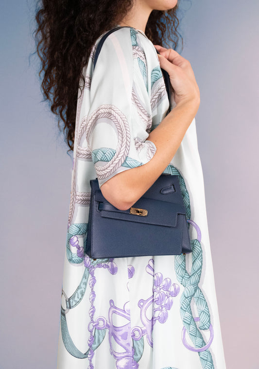 Hermès Kelly Desordre Epsom in Bleu de Prusse PBHW