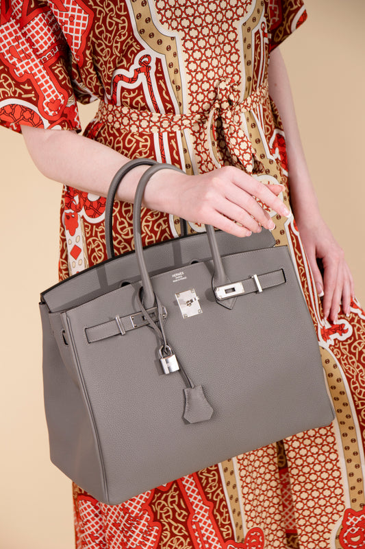 Hermès Birkin 35 Togo in Gris Meyer PHW