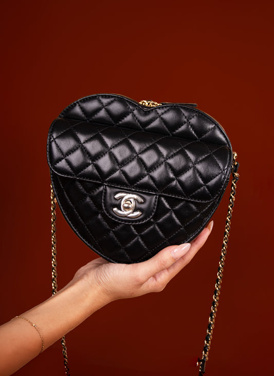 Chanel Black Heart Bag